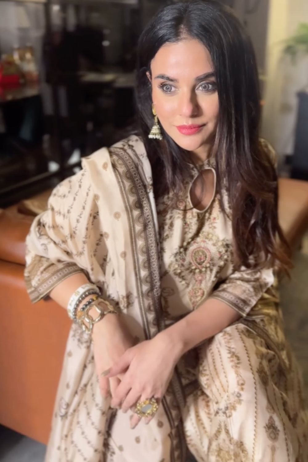 Sara Arfeen Khan In our Tasmim Sharara Set