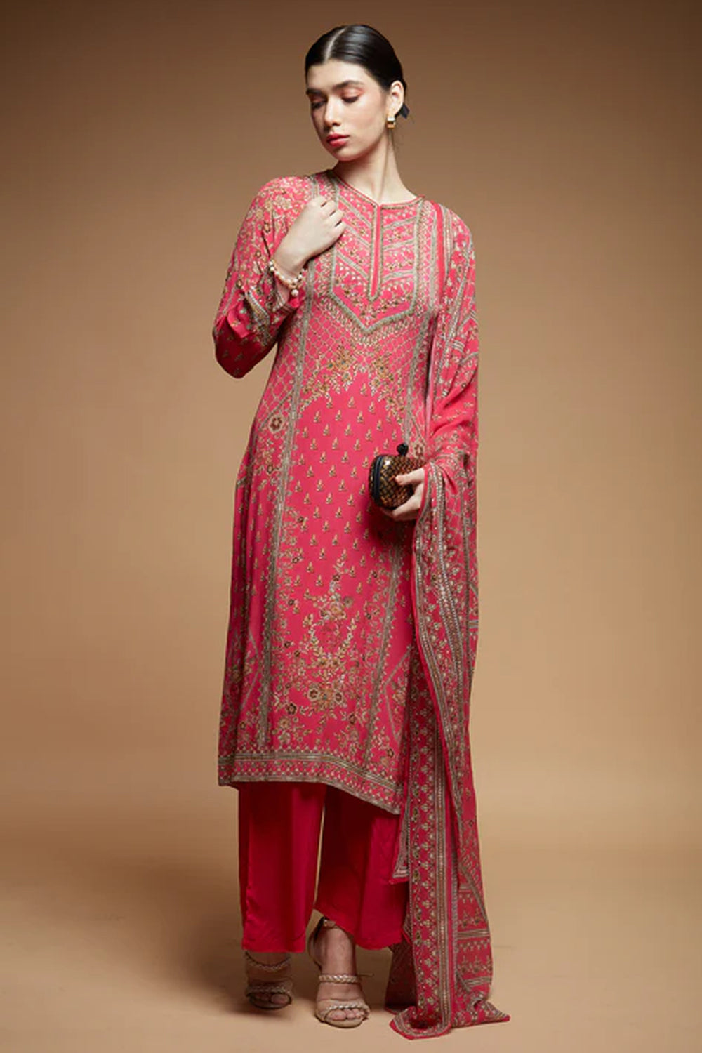 Fuchsia Kurta Suit Set
