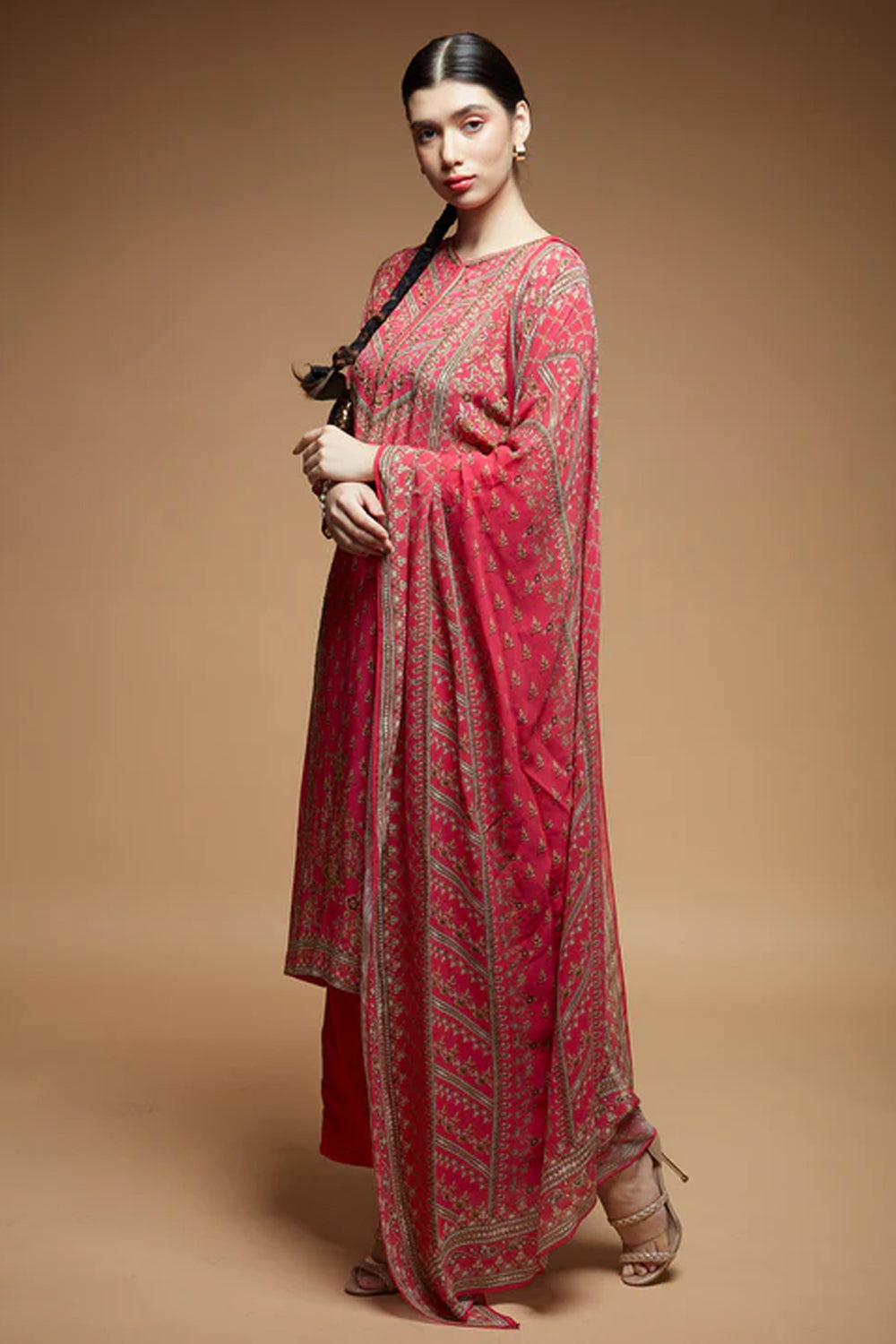 Fuchsia Kurta Suit Set