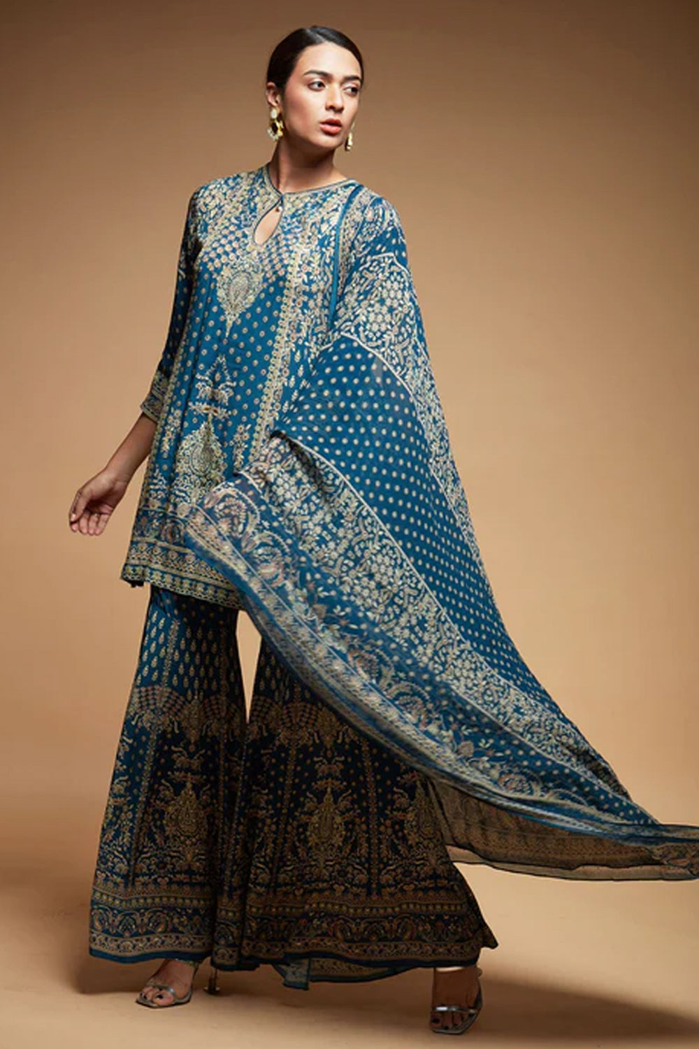 Navy Blue Sharara