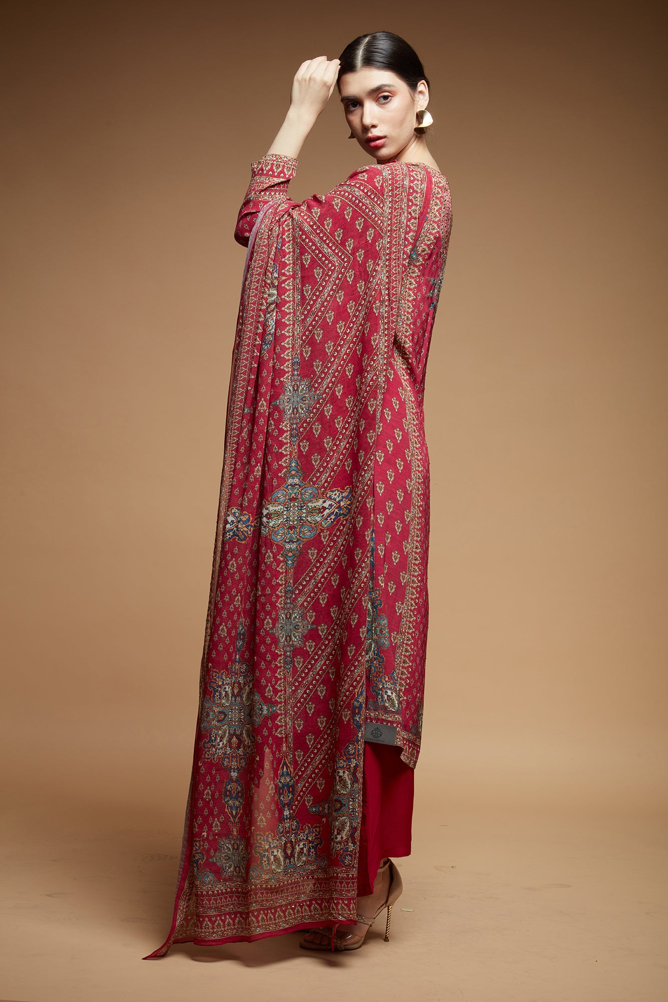 Fuchsia-Color-Suit-Set