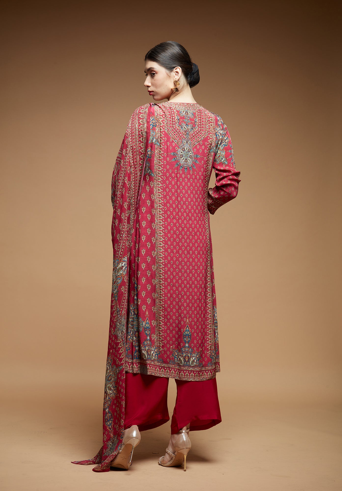 Fuchsia-Color-Suit-Set