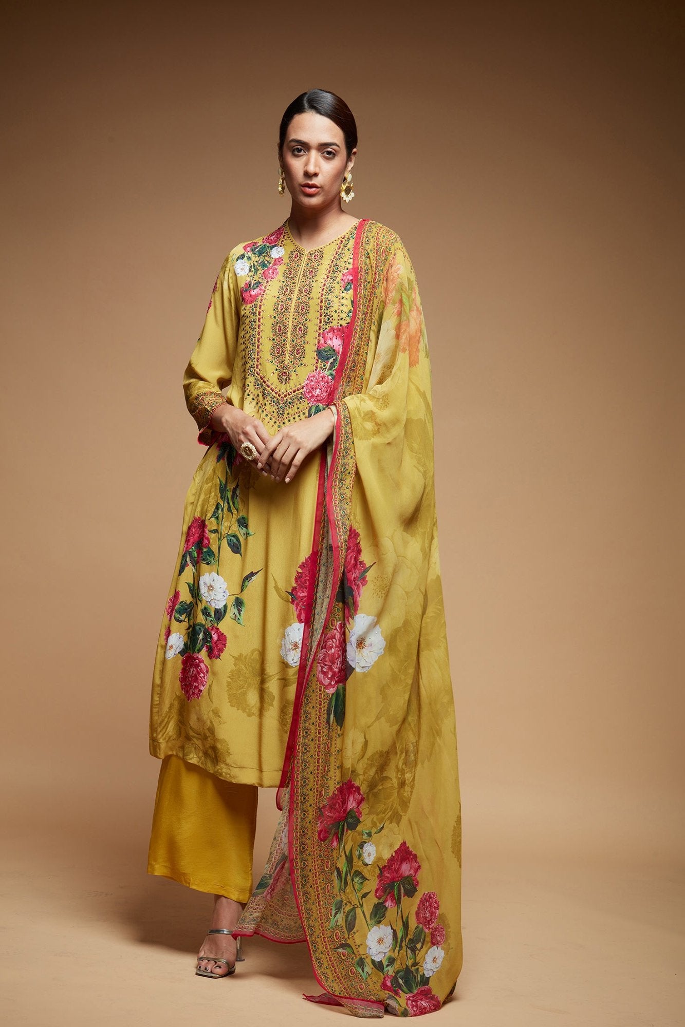 Mustard-Color-Suit-Set