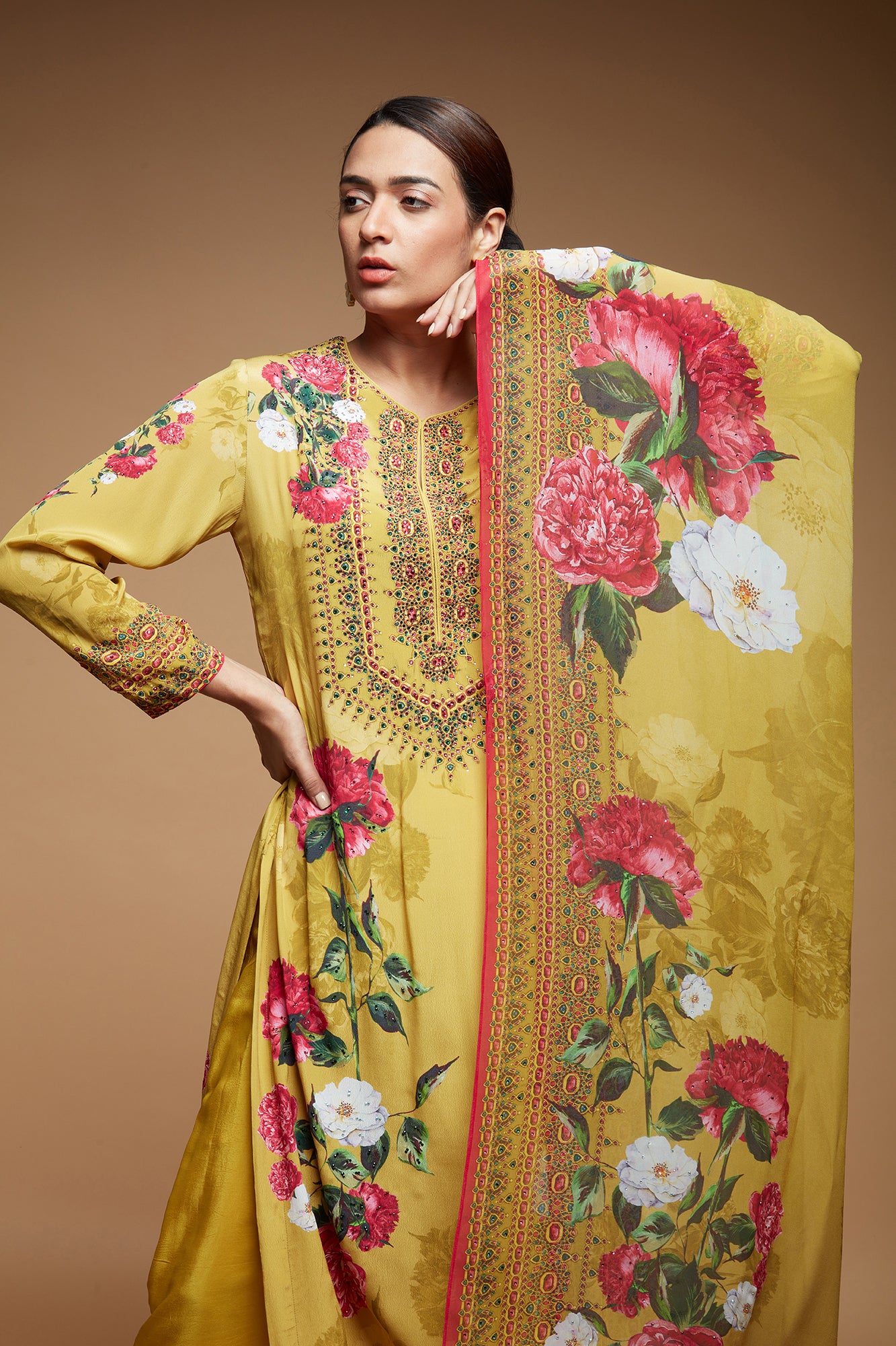 Mustard-Color-Suit-Set