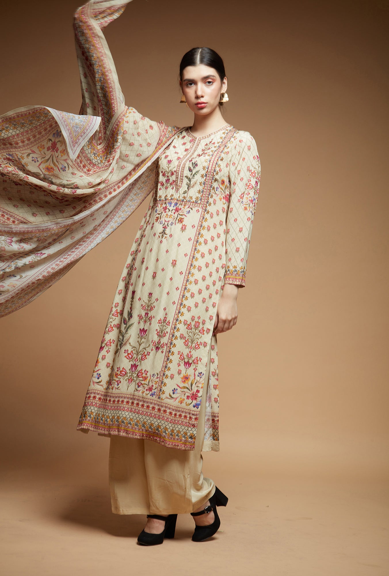 Beige-color-Suit-Set