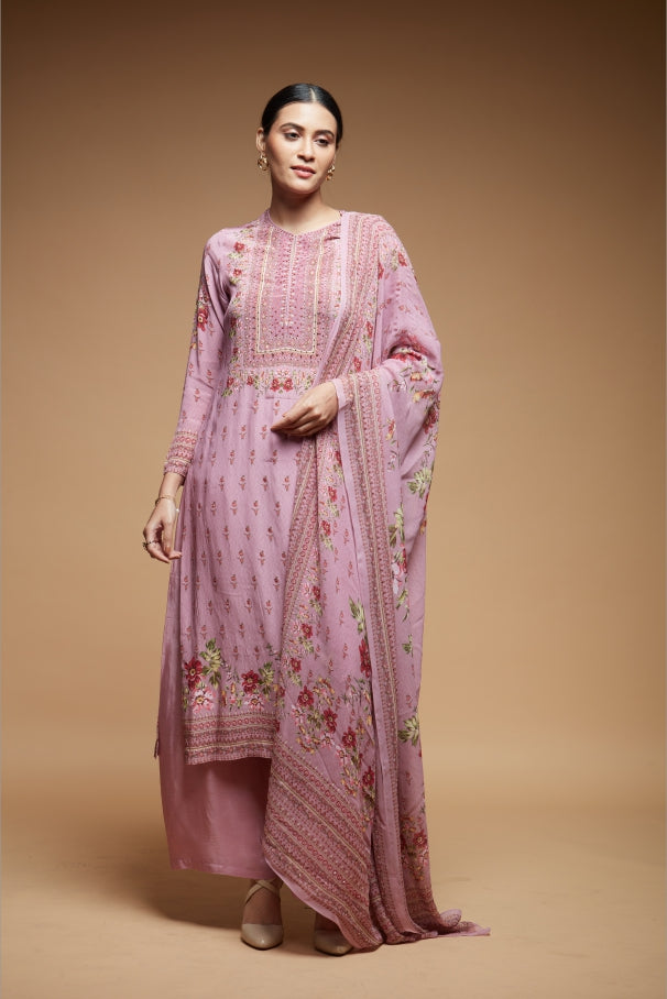 Lavender-Color-Suit-Set