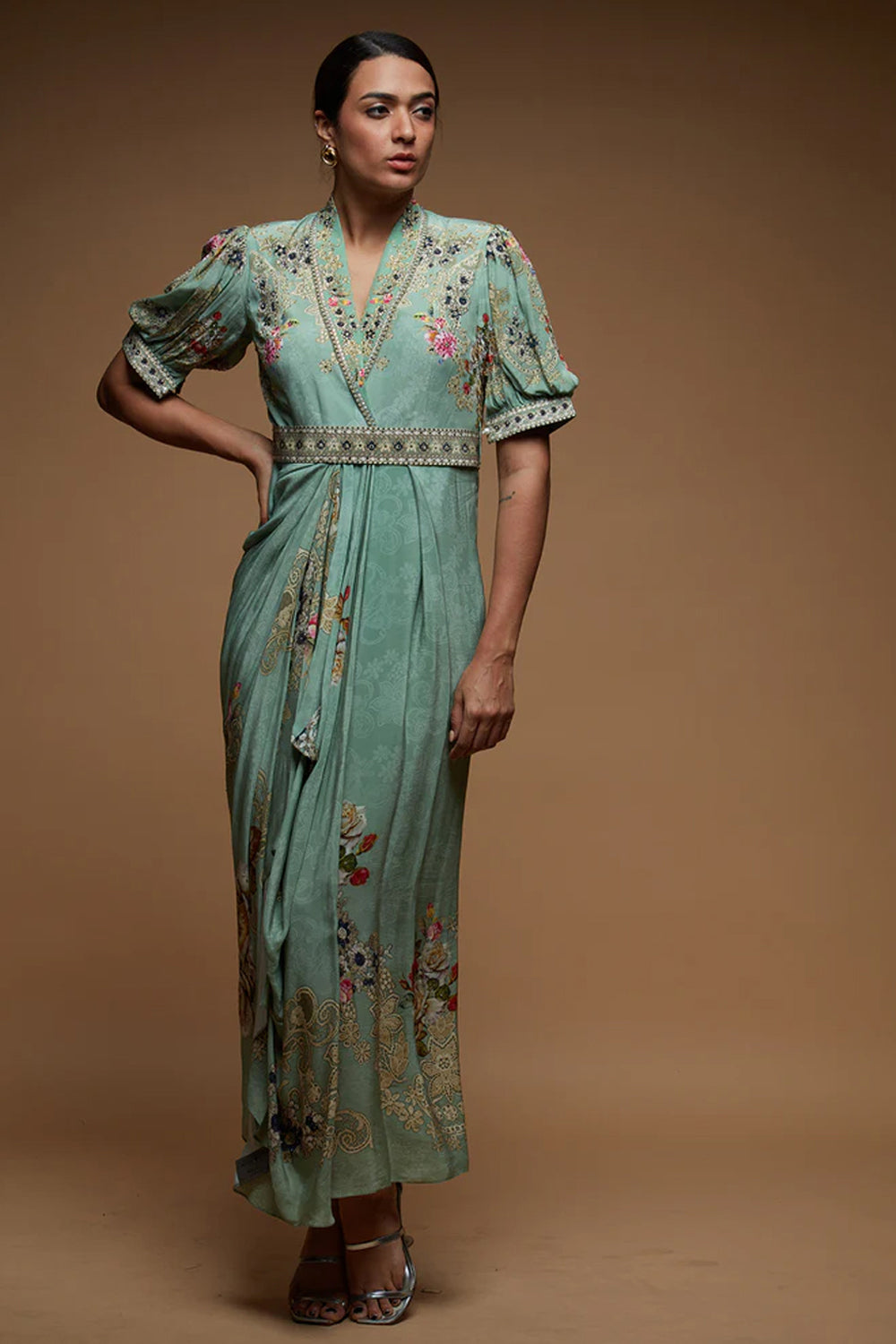 Buy Aqua Color Dress from nirraamyaa.com