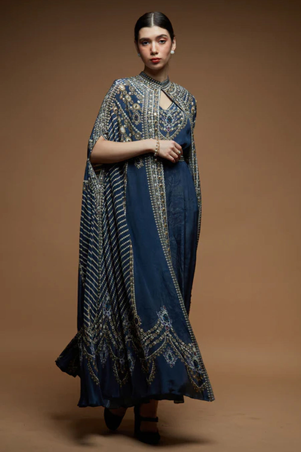 Navy Blue Kaftan