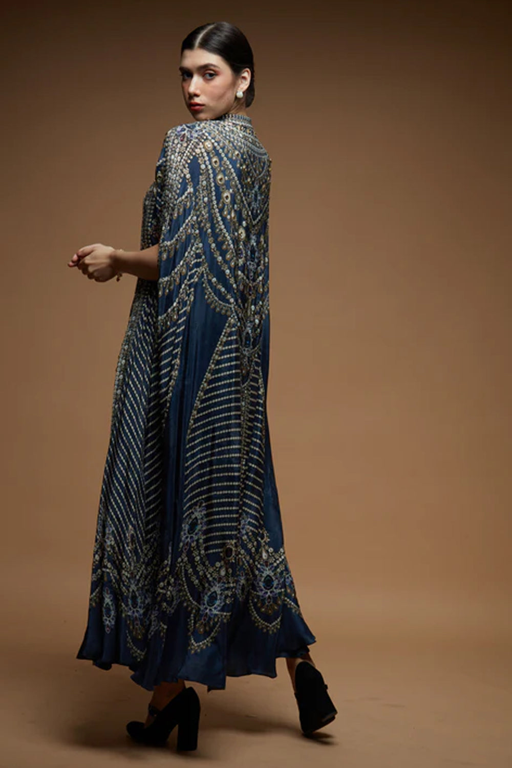 Navy Blue Kaftan