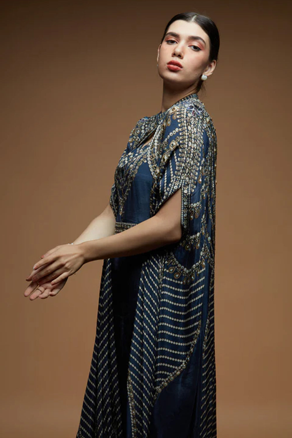 Navy Blue Kaftan