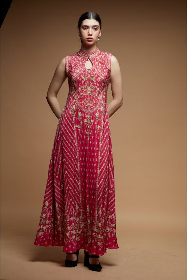 fuchsia-color-gown-2