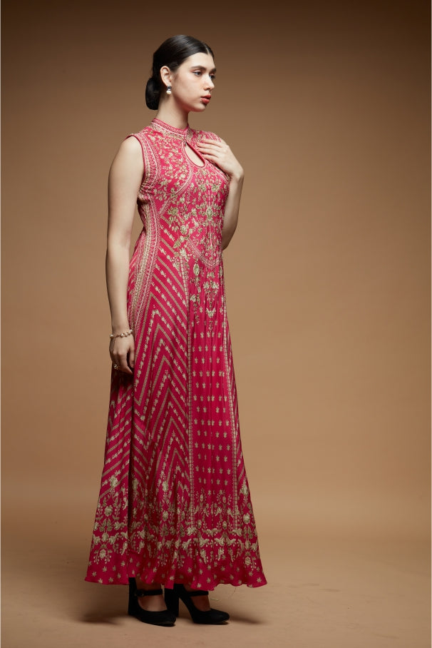 fuchsia-color-gown-3