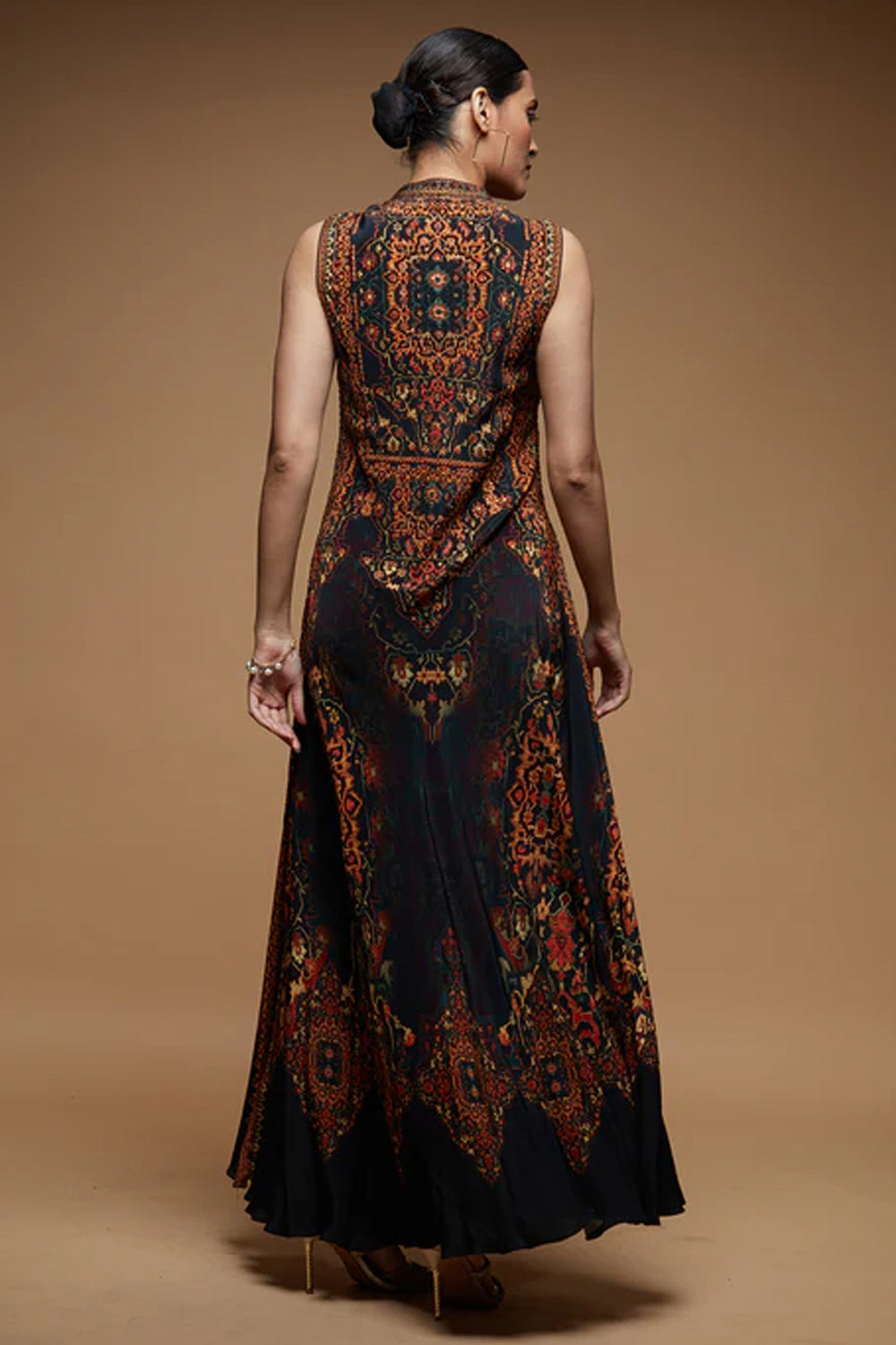 Black Color Halter Gown