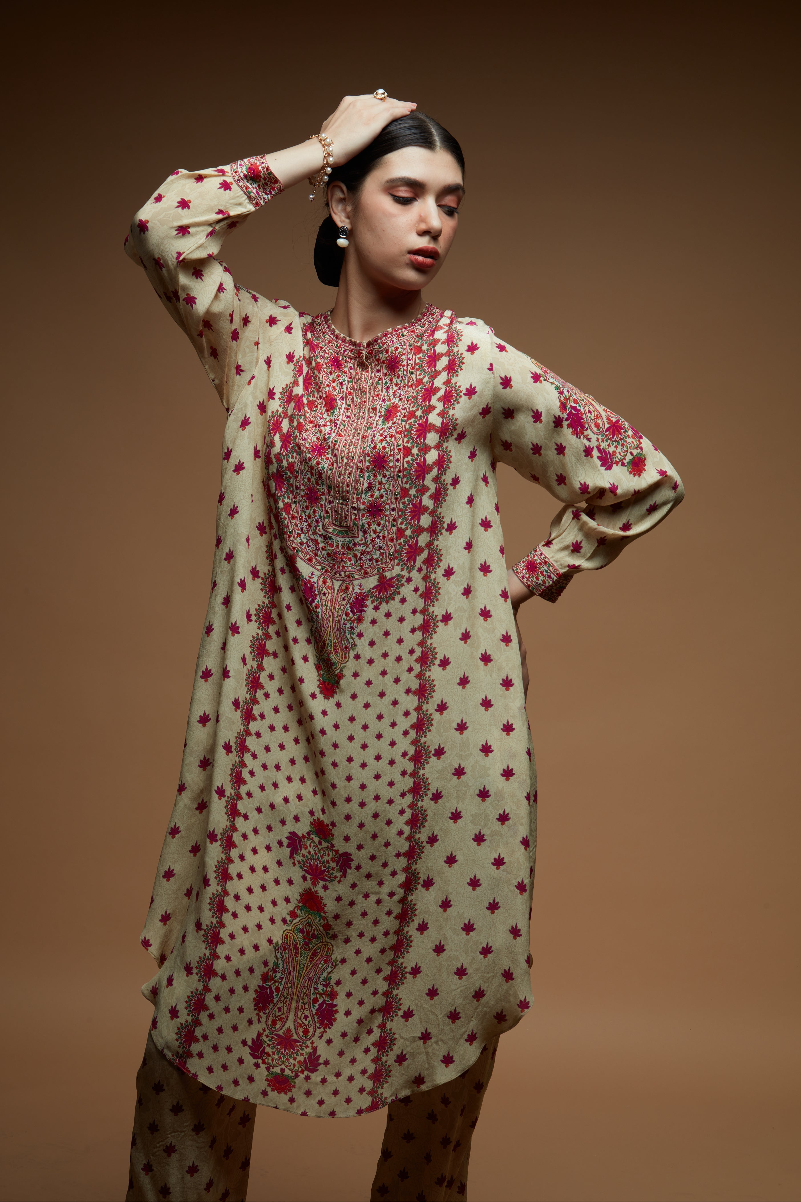 Beige-Color-Co-ord-Set