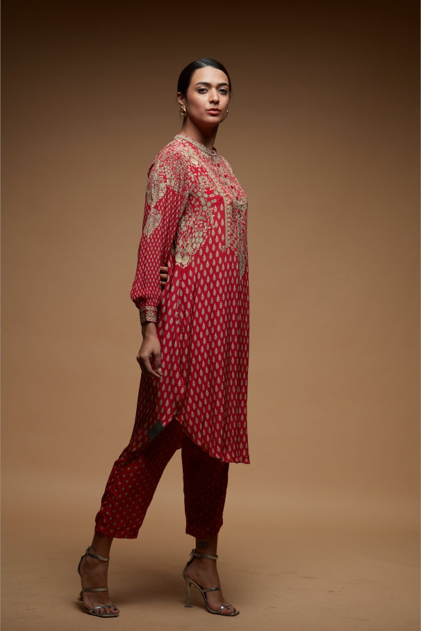Red Color Co-ord Set
