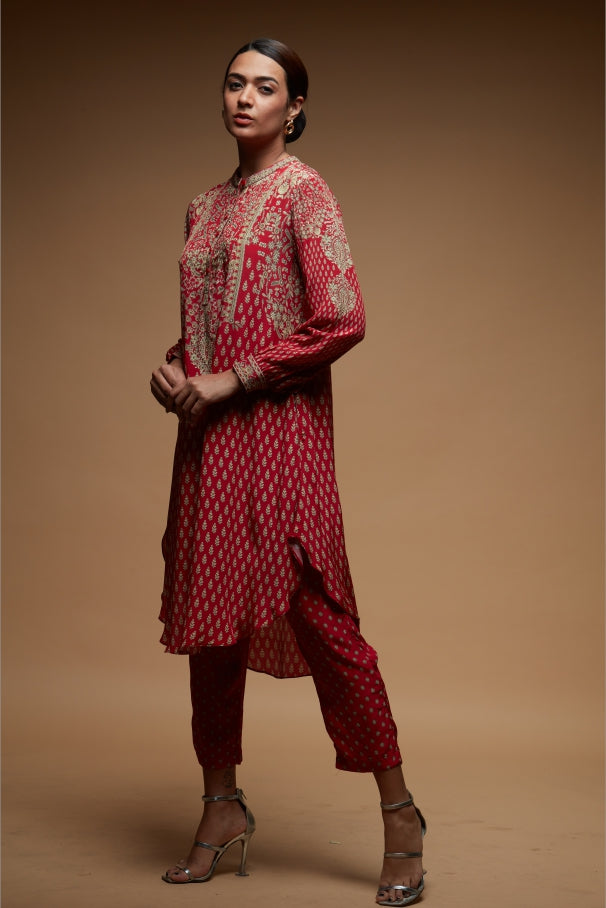 Red Color Co-ord Set
