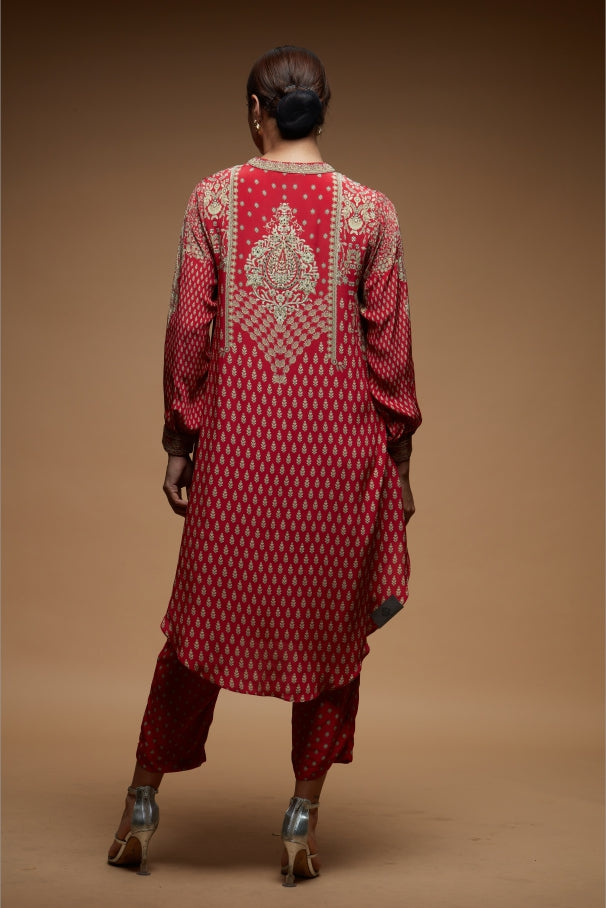 Red Color Co-ord Set