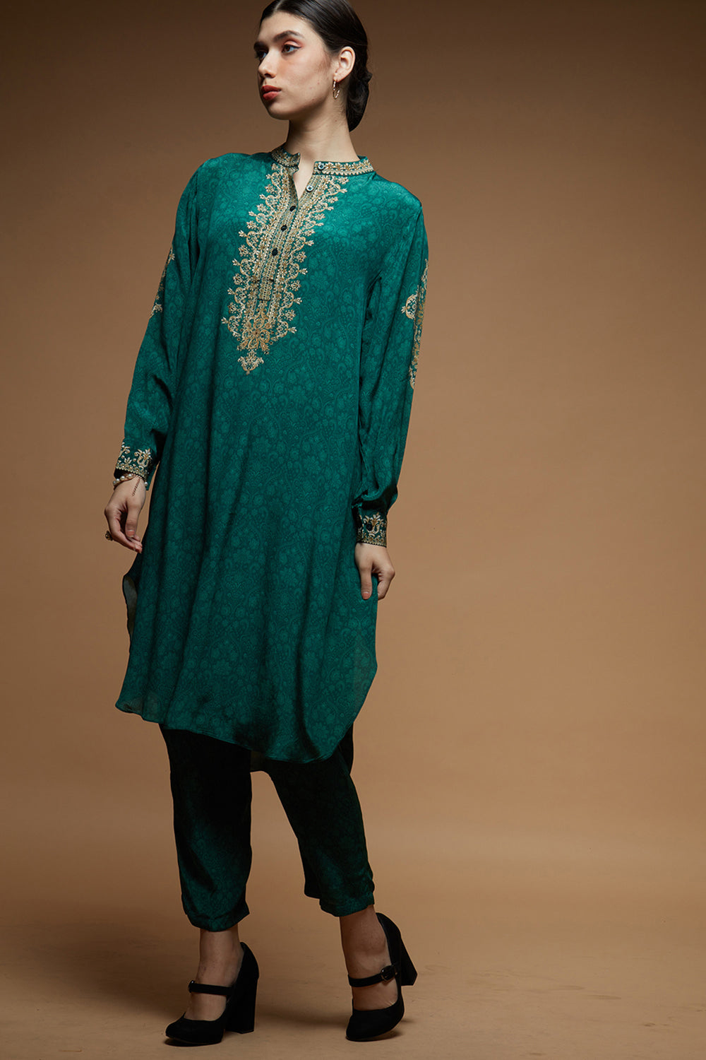 Teal Color Co-ord Set