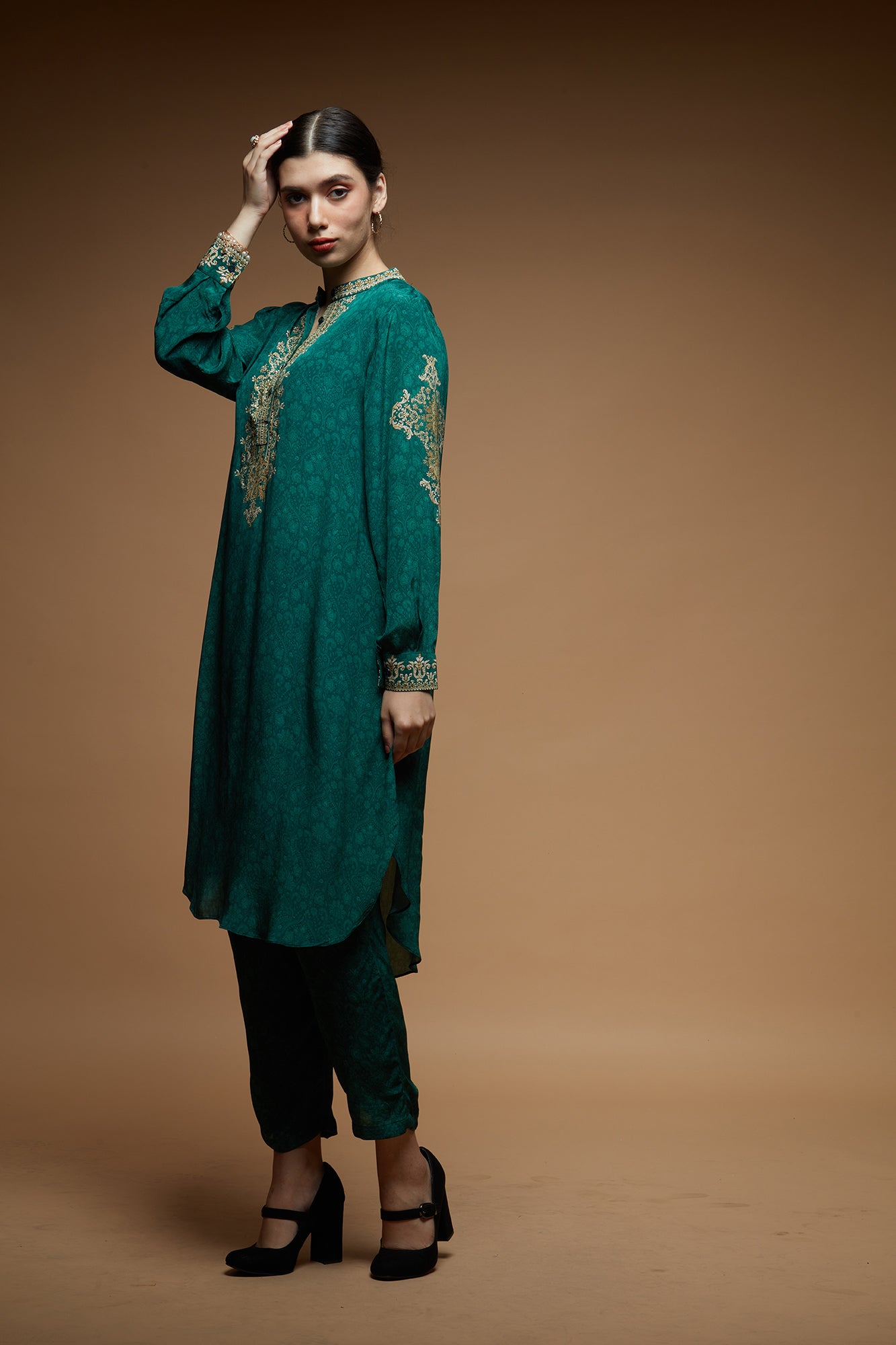 Teal-Color-Co-ord--Set