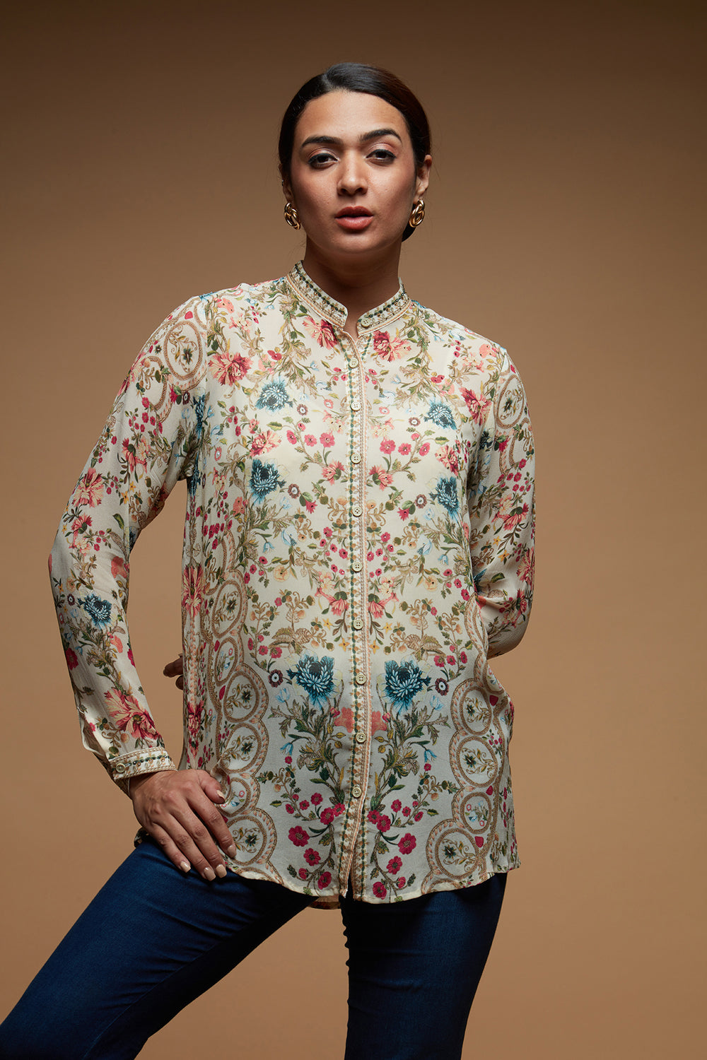 Botanical Print Shirt