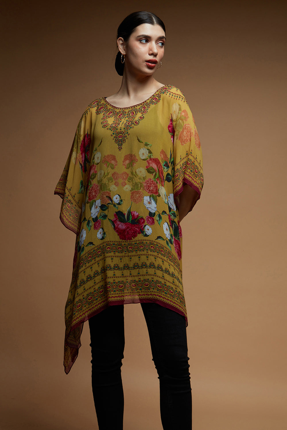 Yellow Color Short Farasha