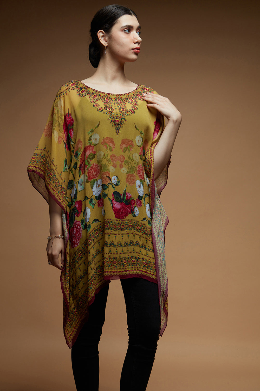 Yellow Color Short Farasha