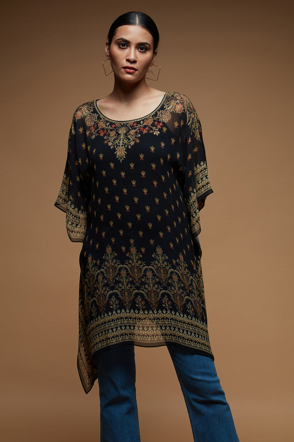 Black Color Short Farasha