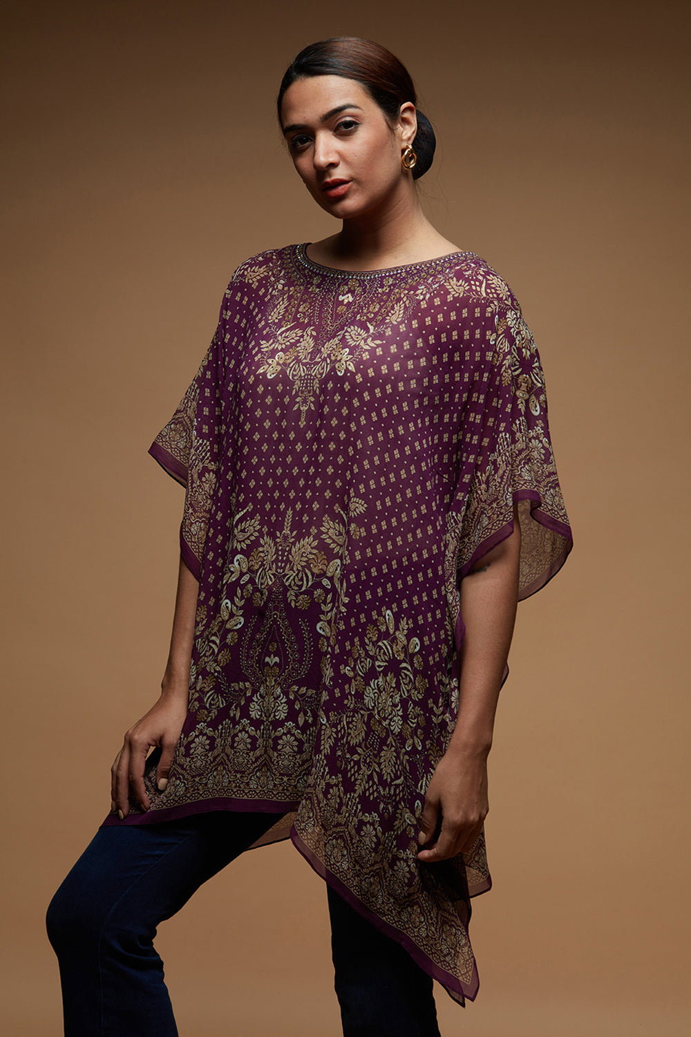 Wine Color Short Farasha