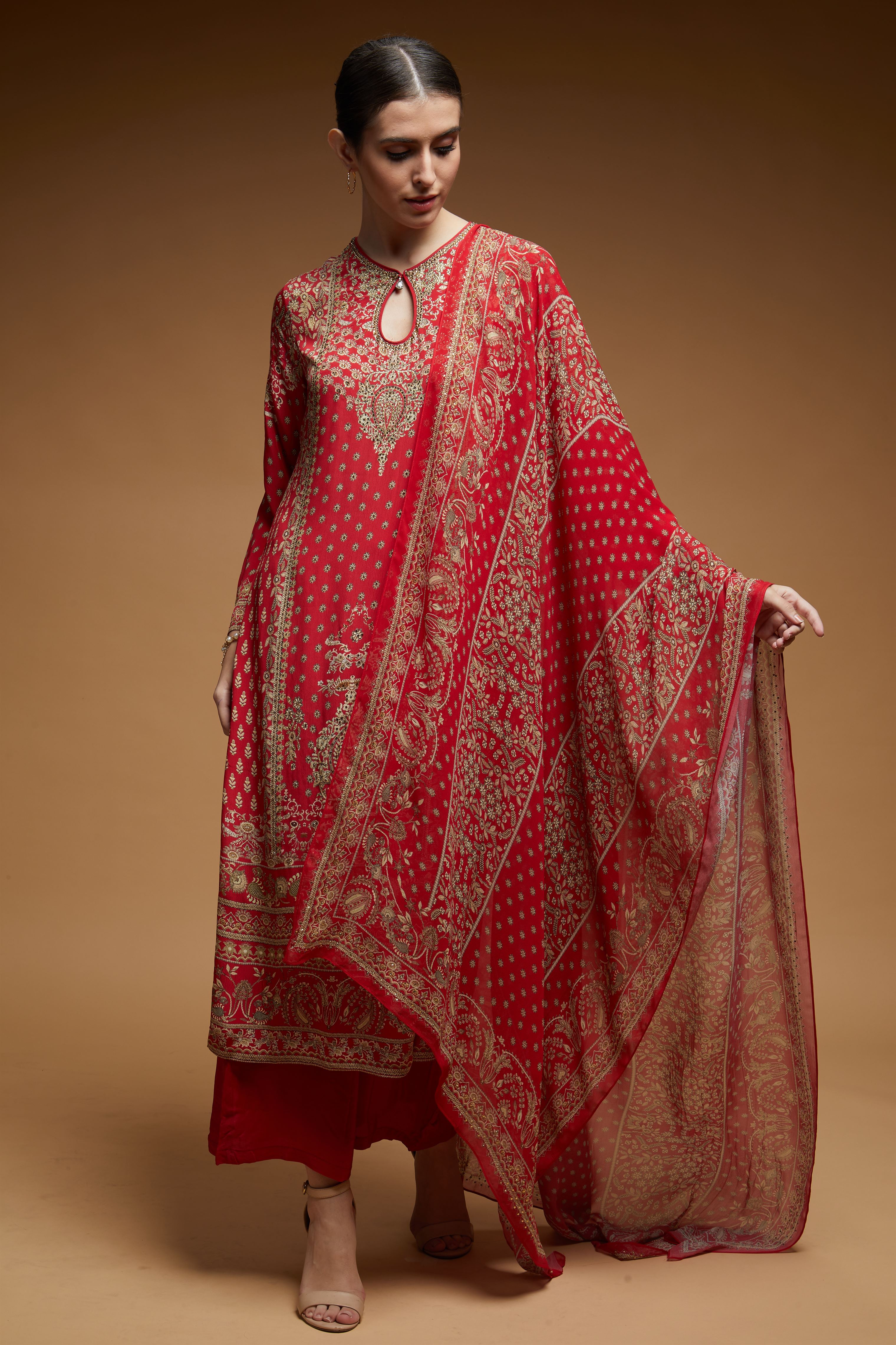 Red-Color-Suit-Set