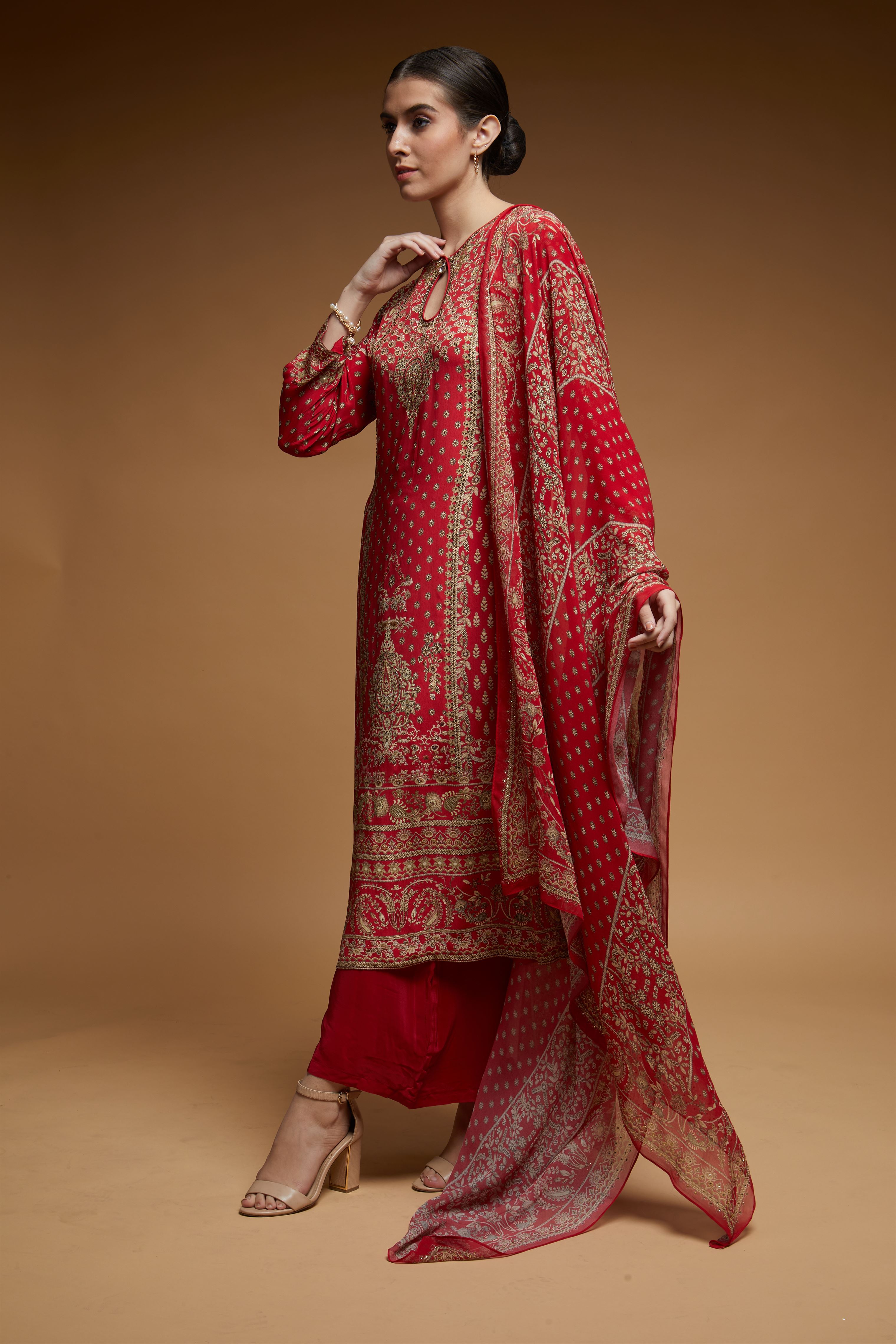 Red-Color-Suit-Set