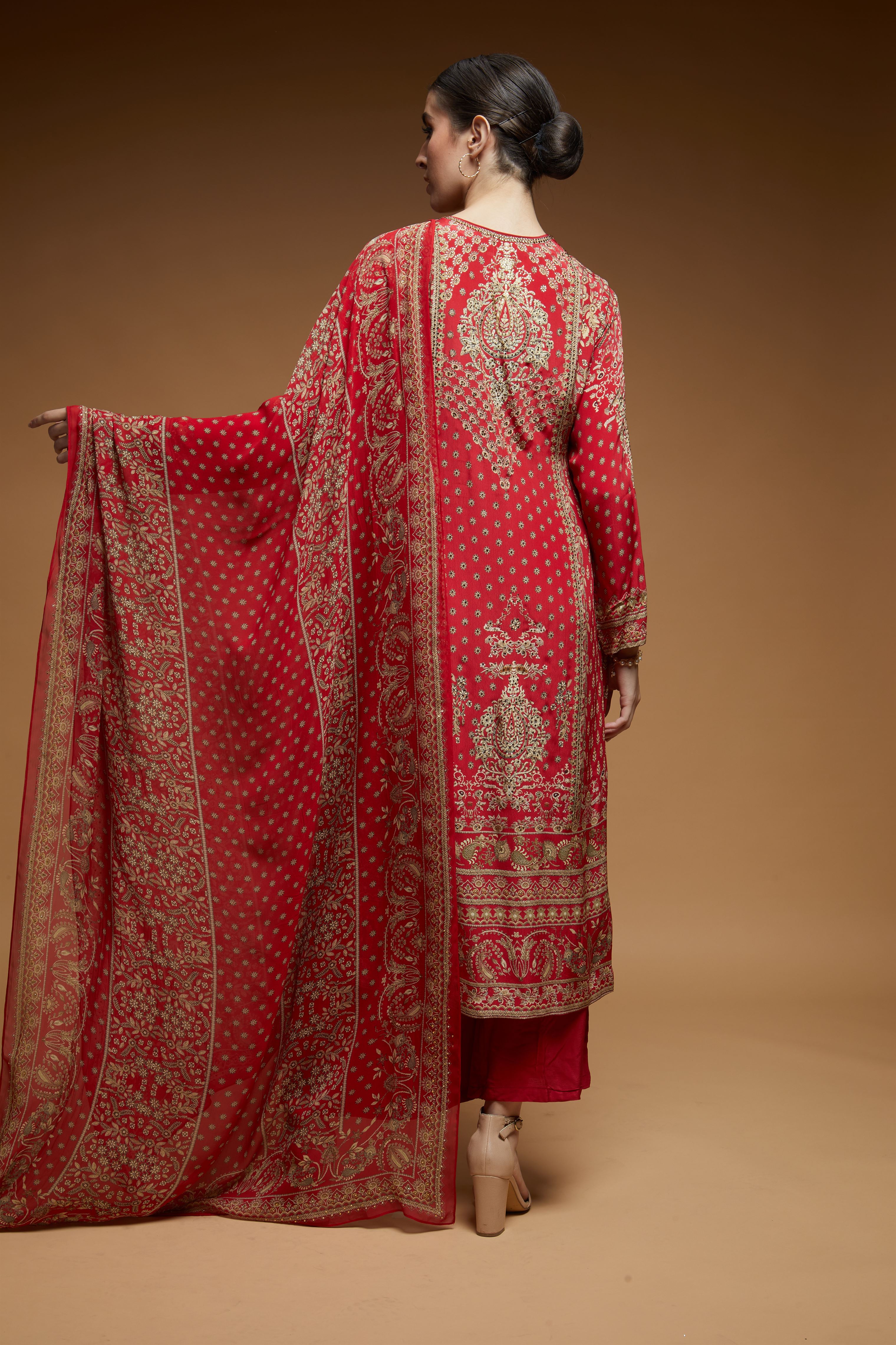 Red-Color-Suit-Set