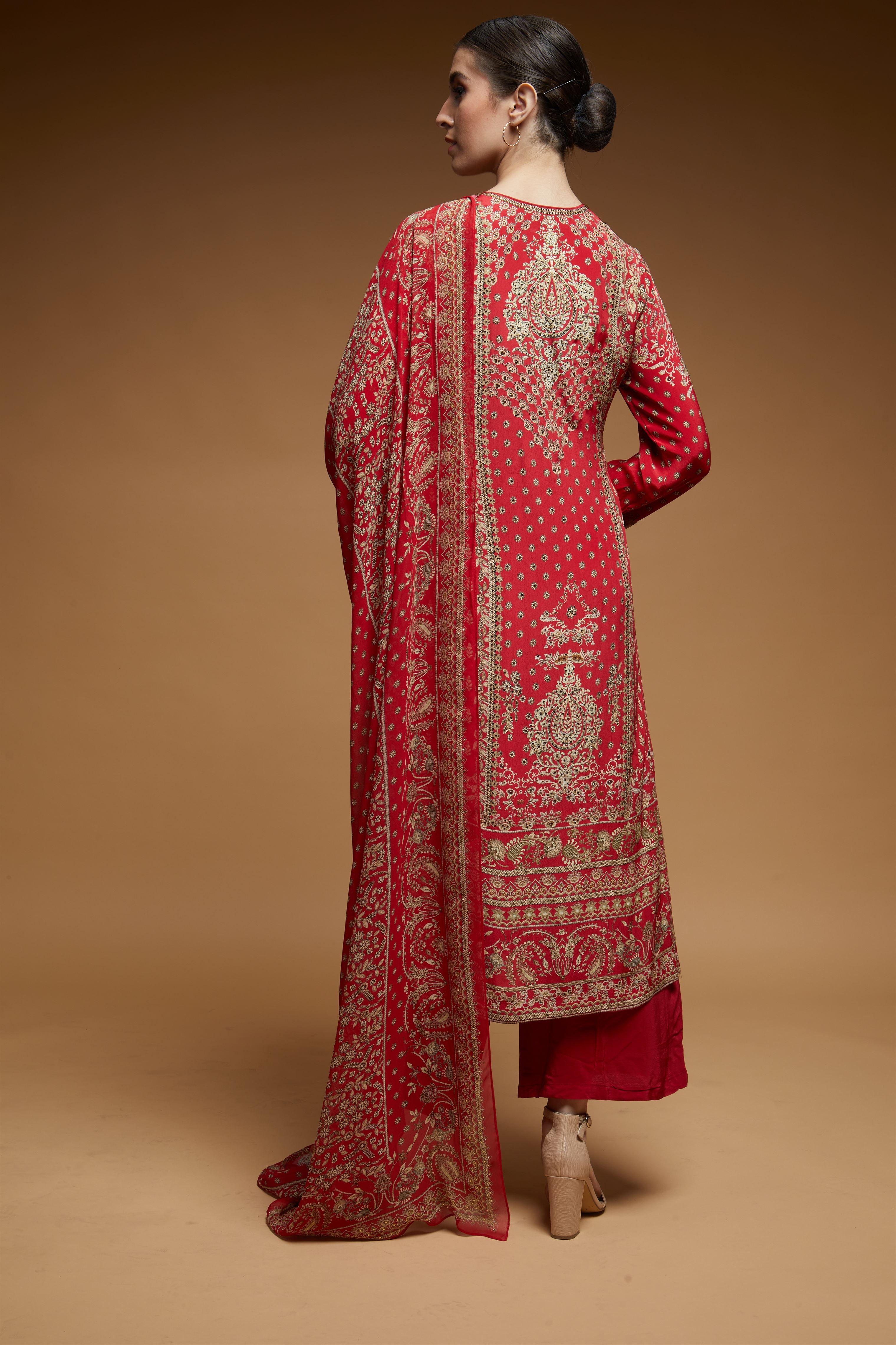 Red-Color-Suit-Set