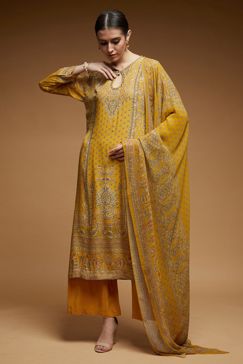 Mustard Color Suit Set