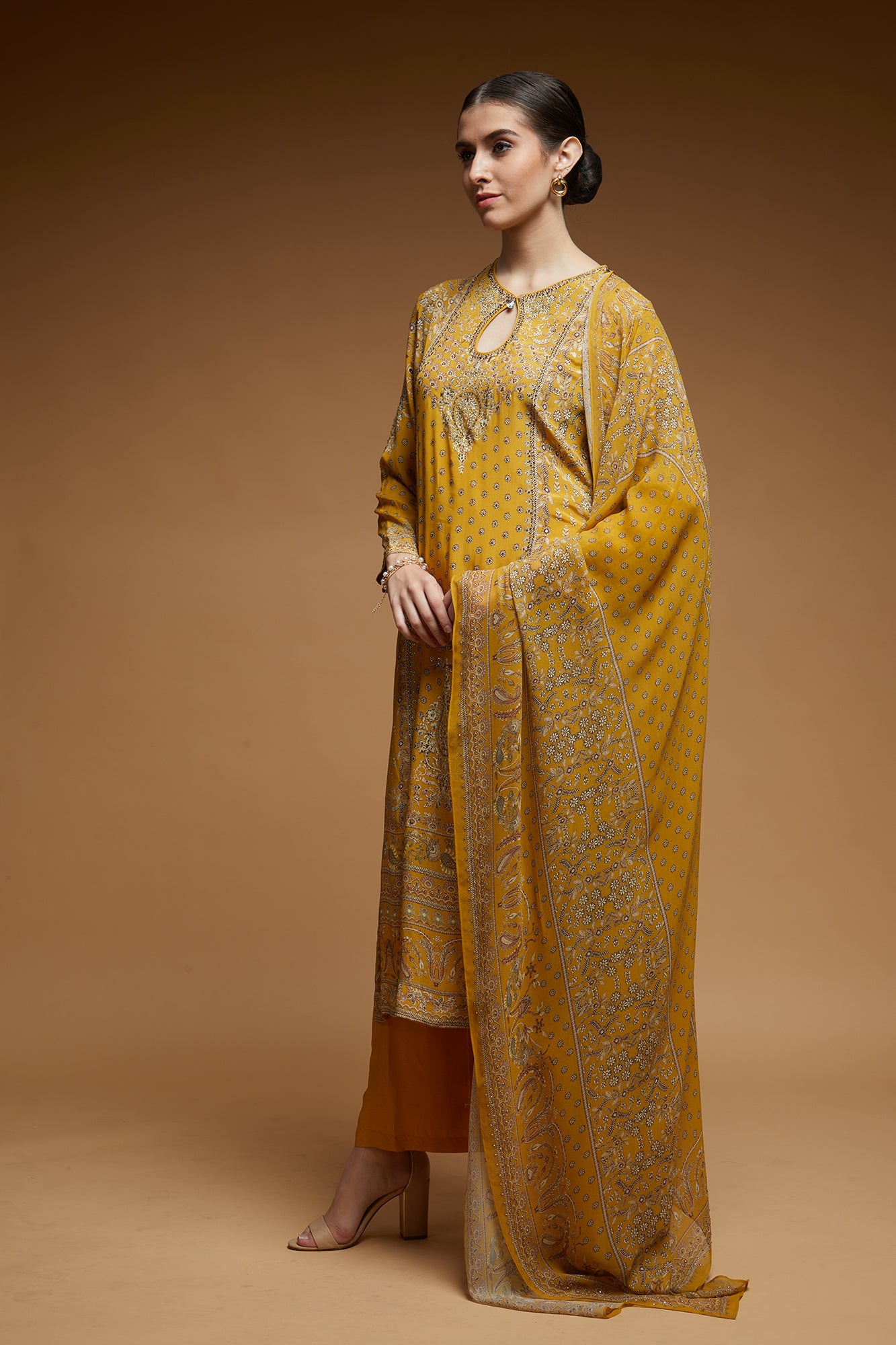 Mustard-Color-Suit-Set