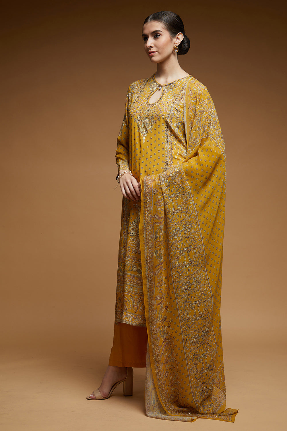 Mustard Color Suit Set