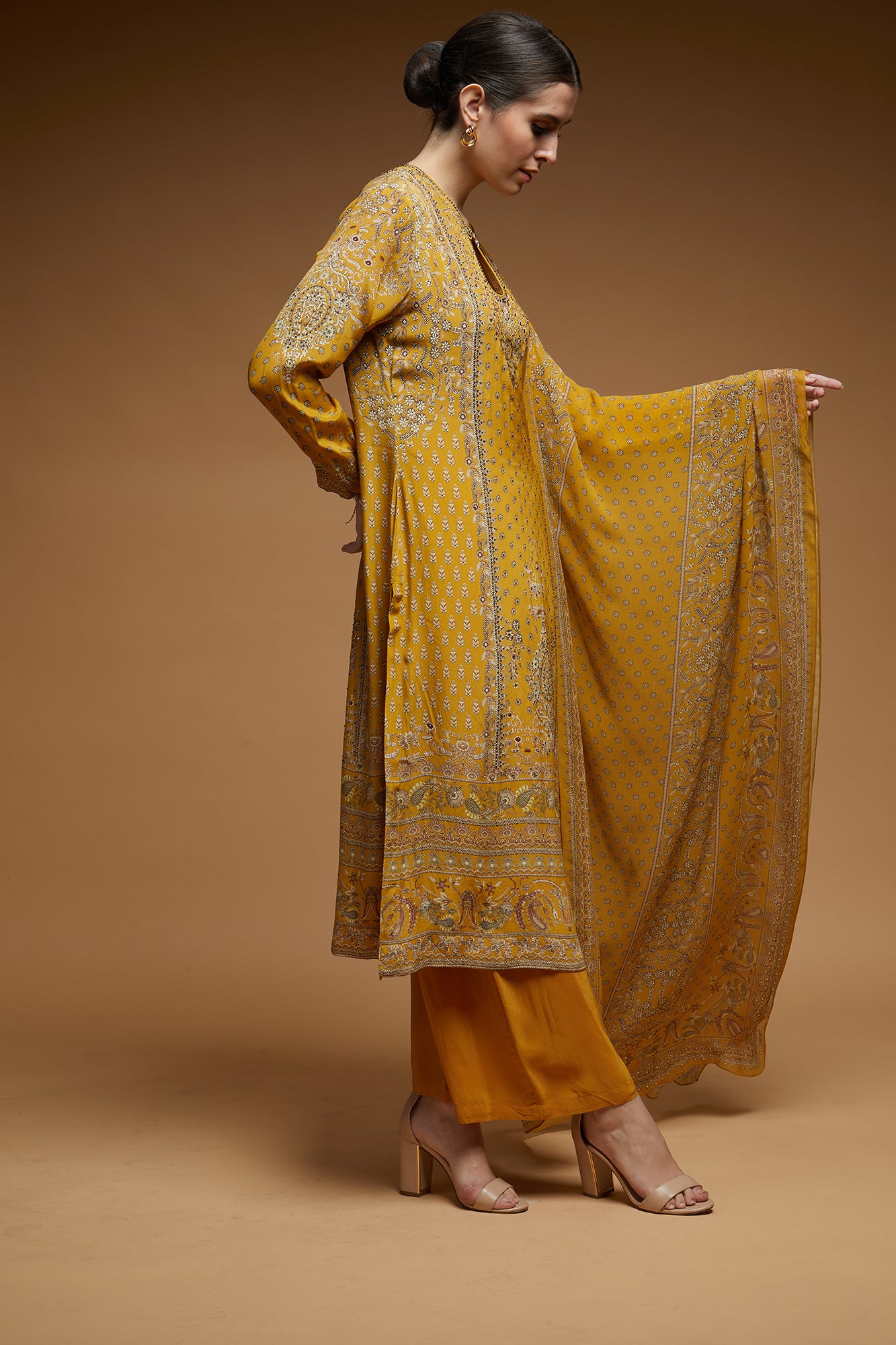 Mustard-Color-Suit-Set