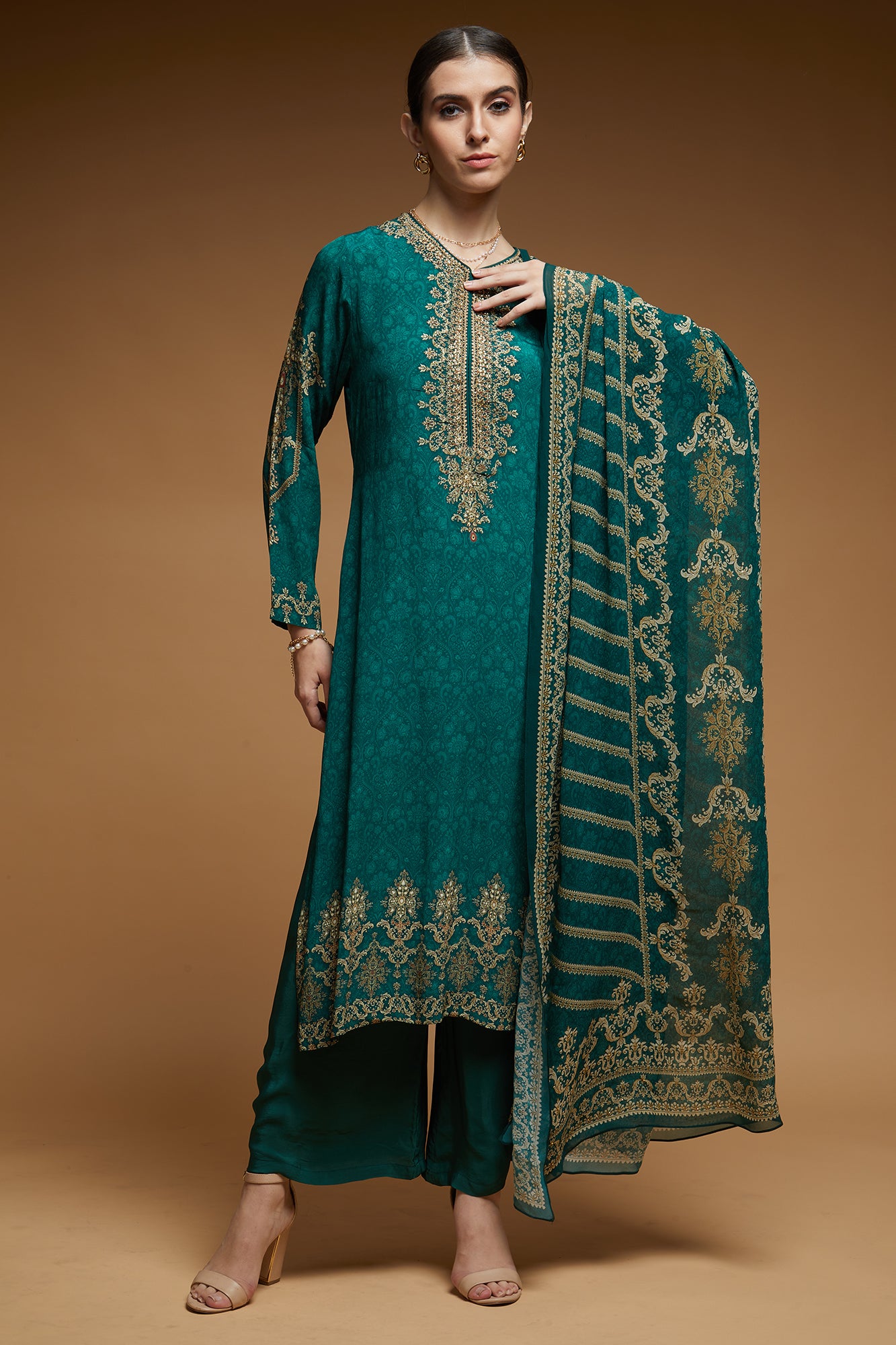 Green-Color-Suit-Set