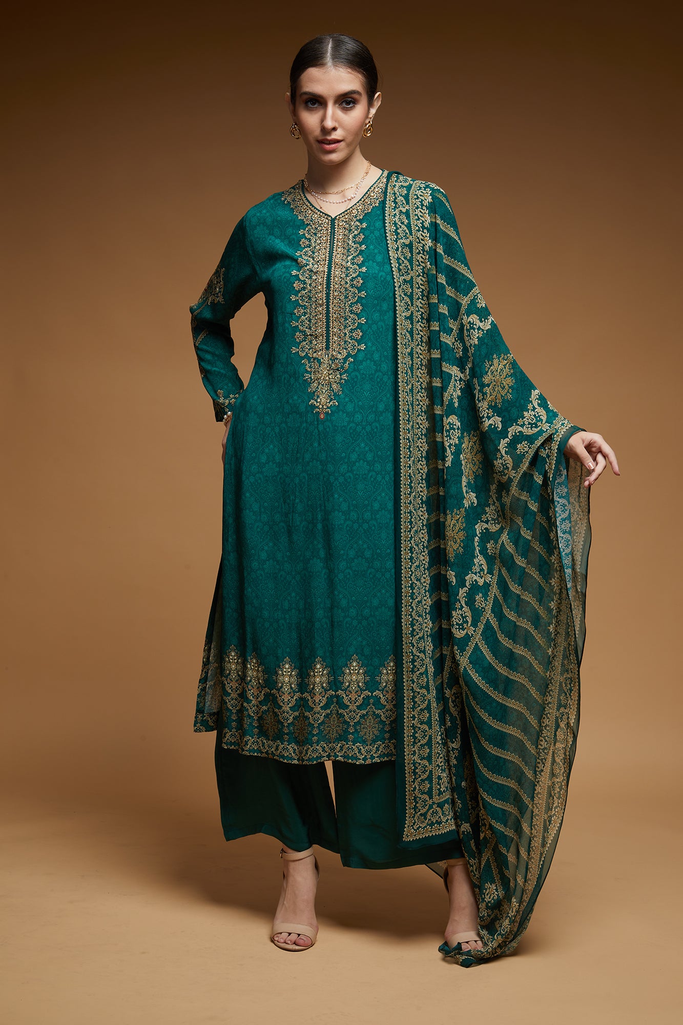 Green-Color-Suit-Set