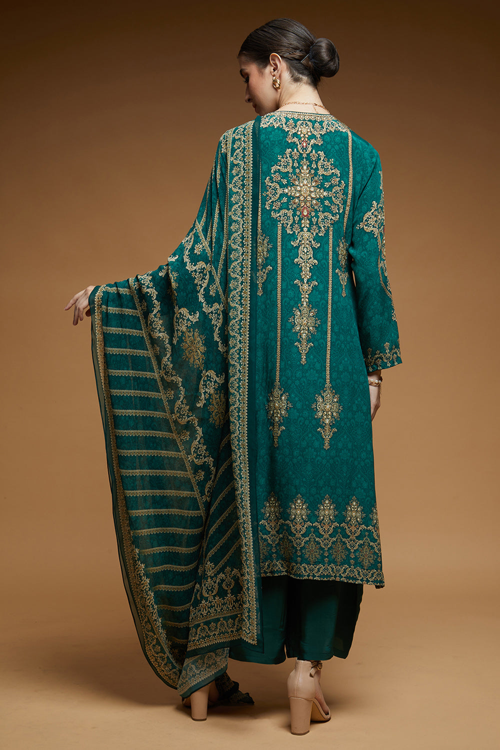 Green Color Suit Set