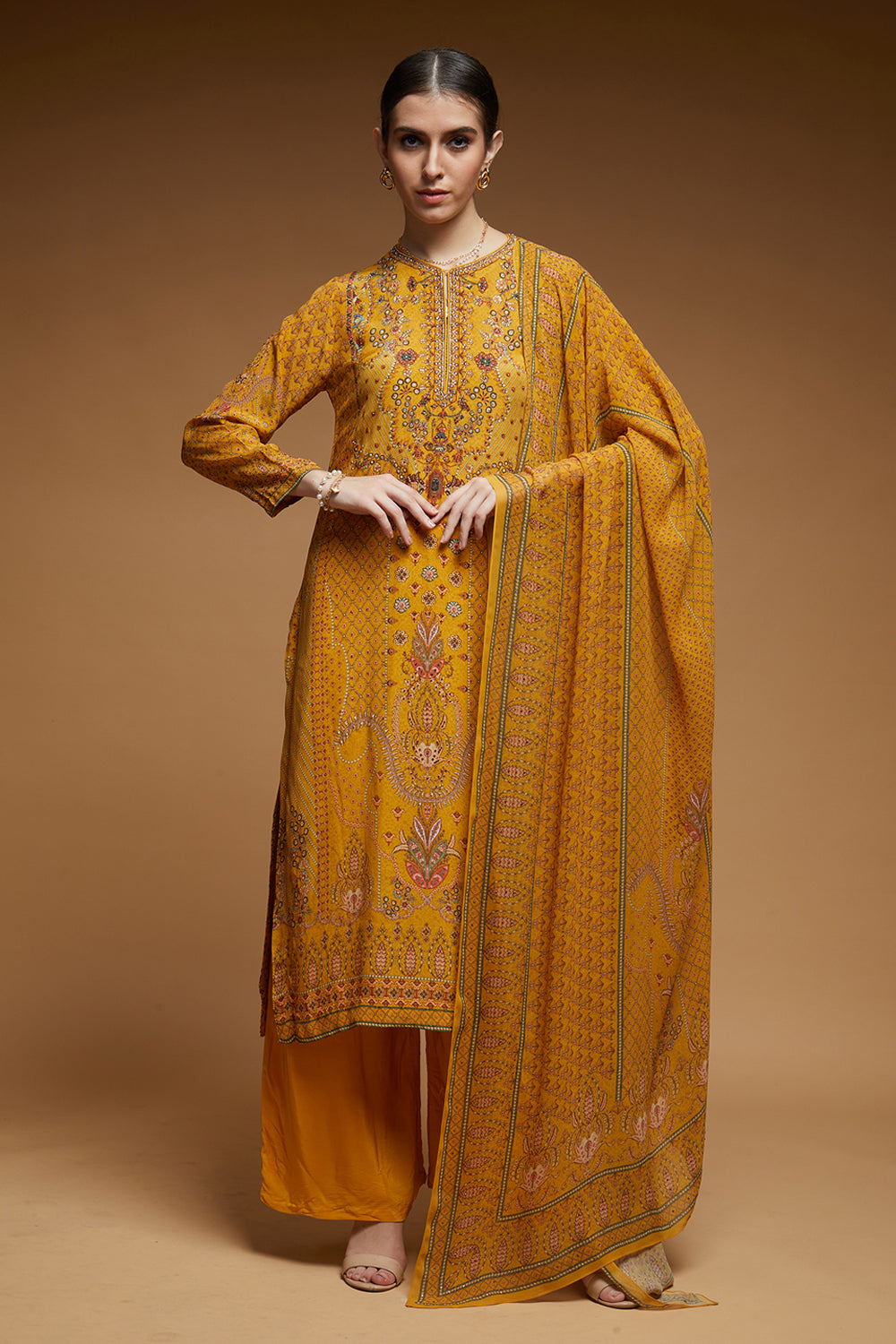 Mustard Color Suit Set