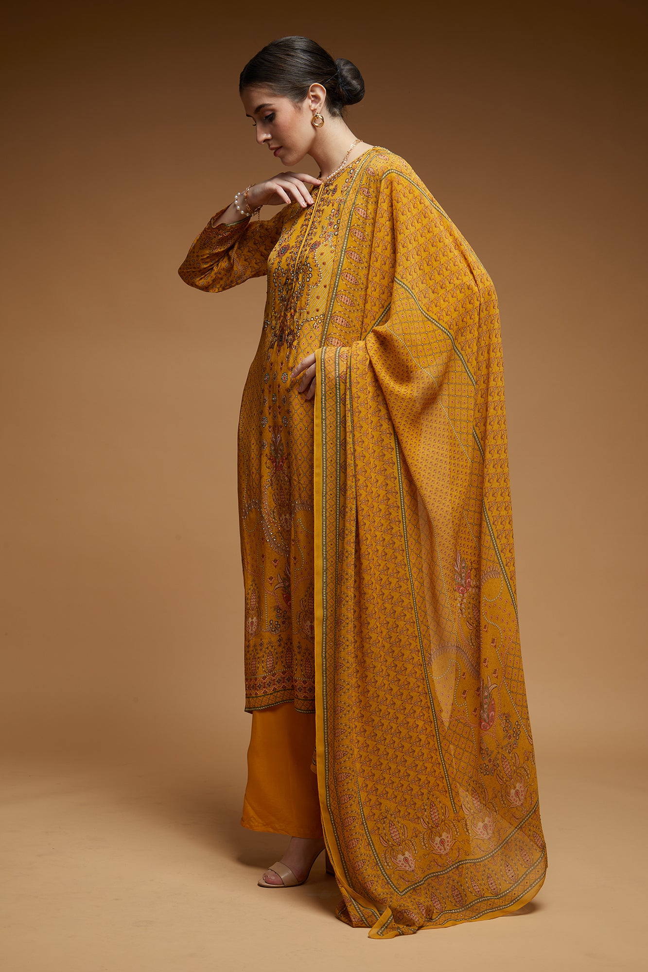 Mustard-Color-Suit-Set