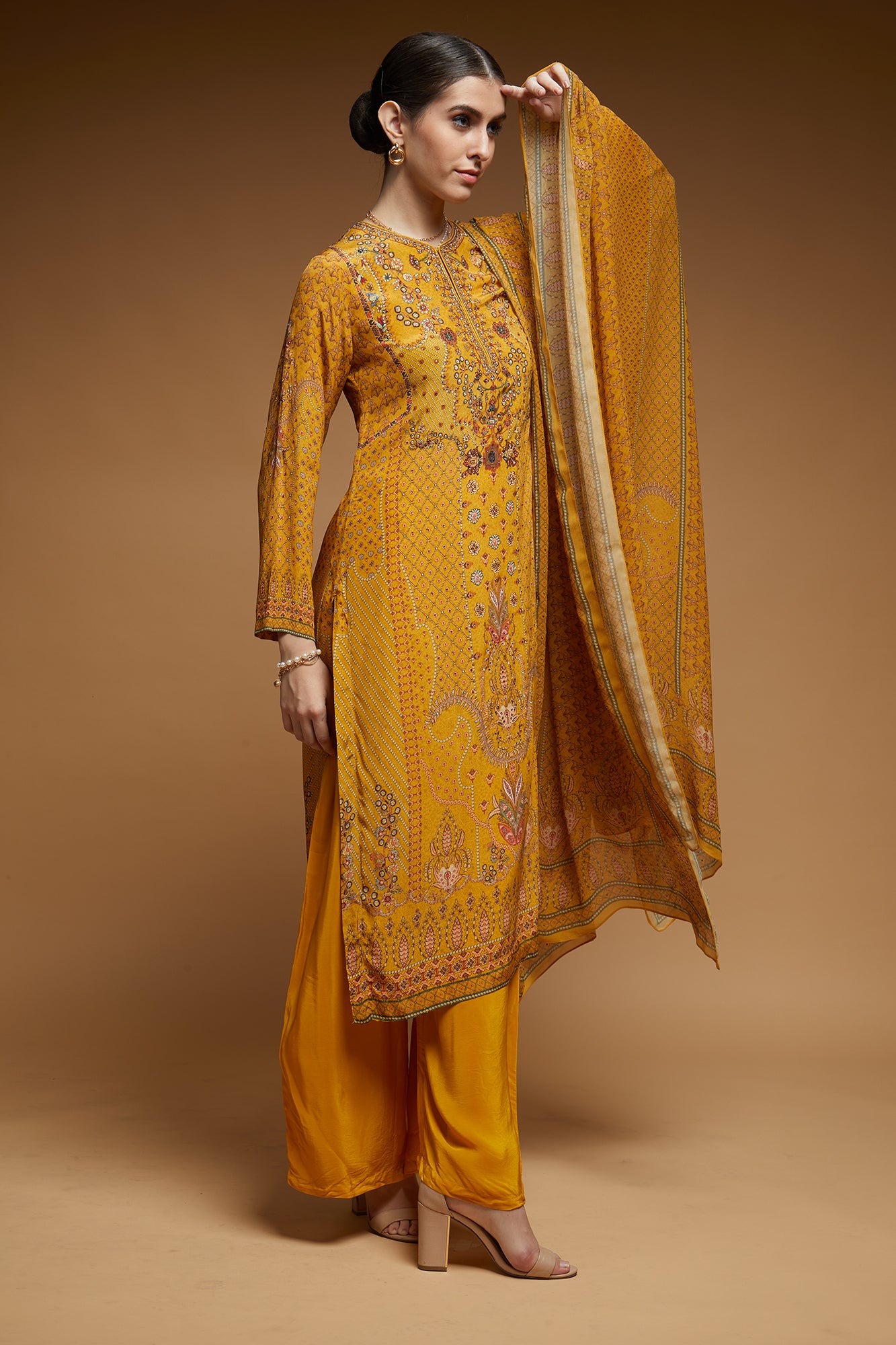 Mustard-Color-Suit-Set
