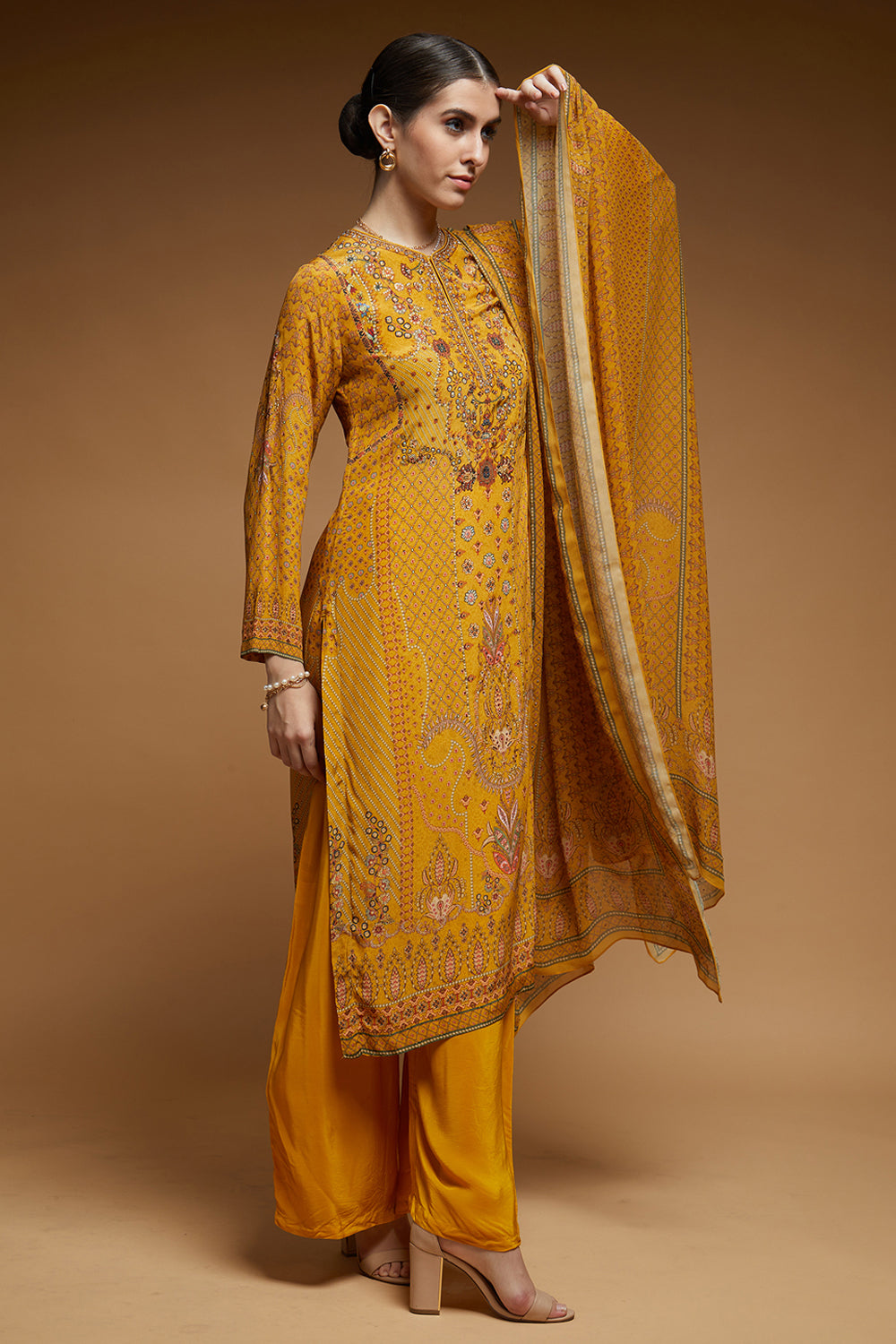 Mustard Color Suit Set