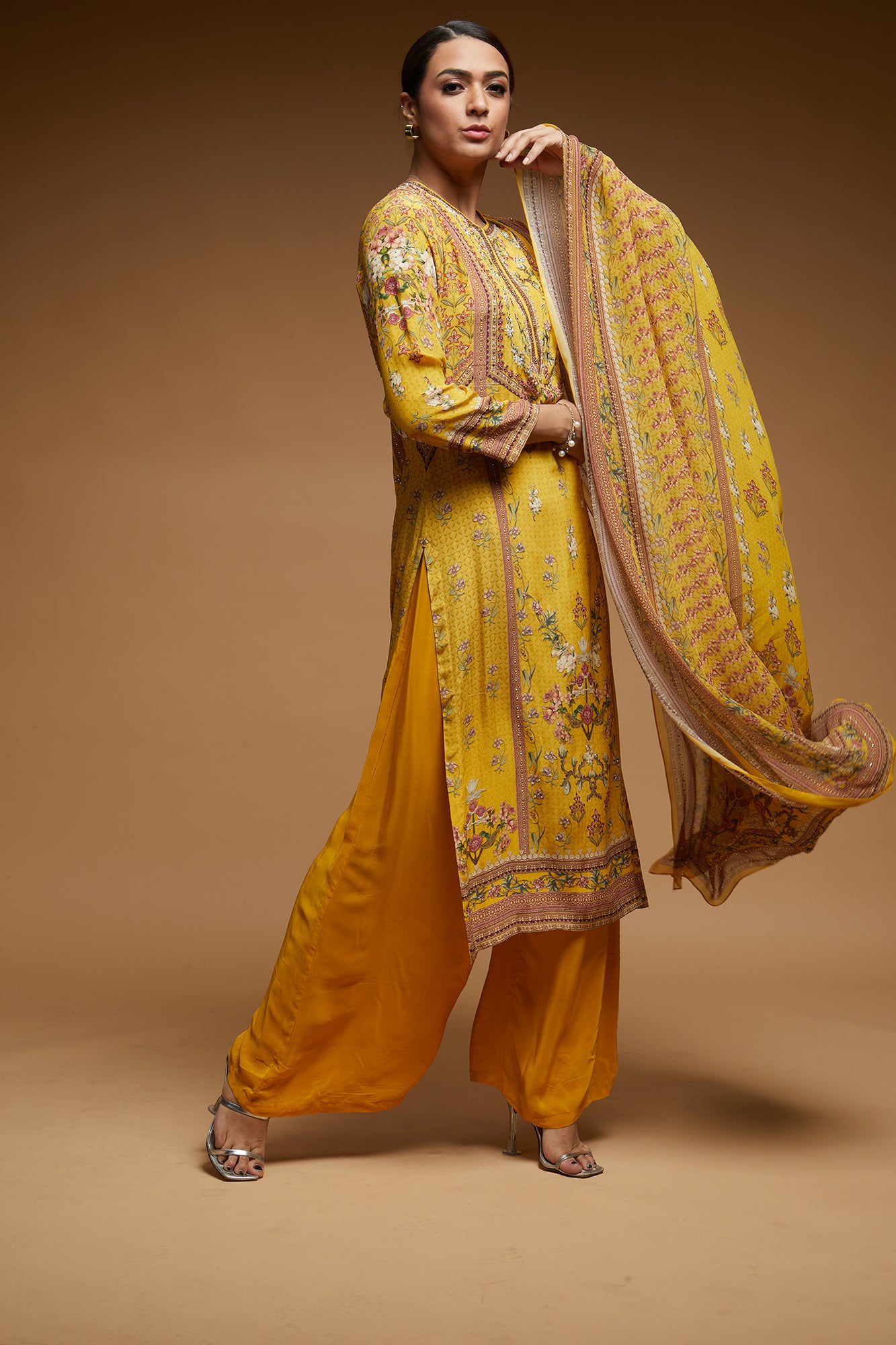 Mustard-Color-Suit-Set