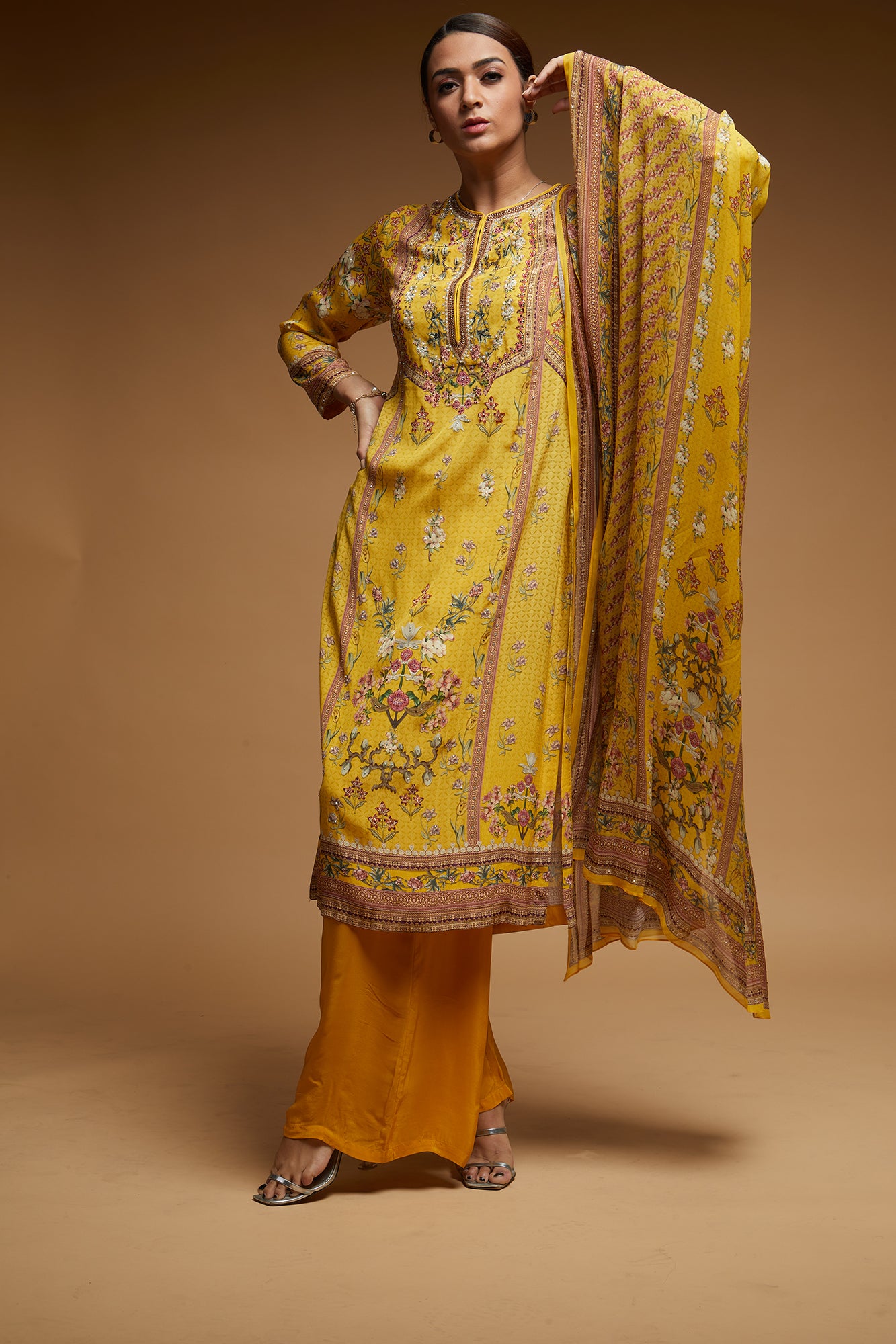 Mustard-Color-Suit-Set