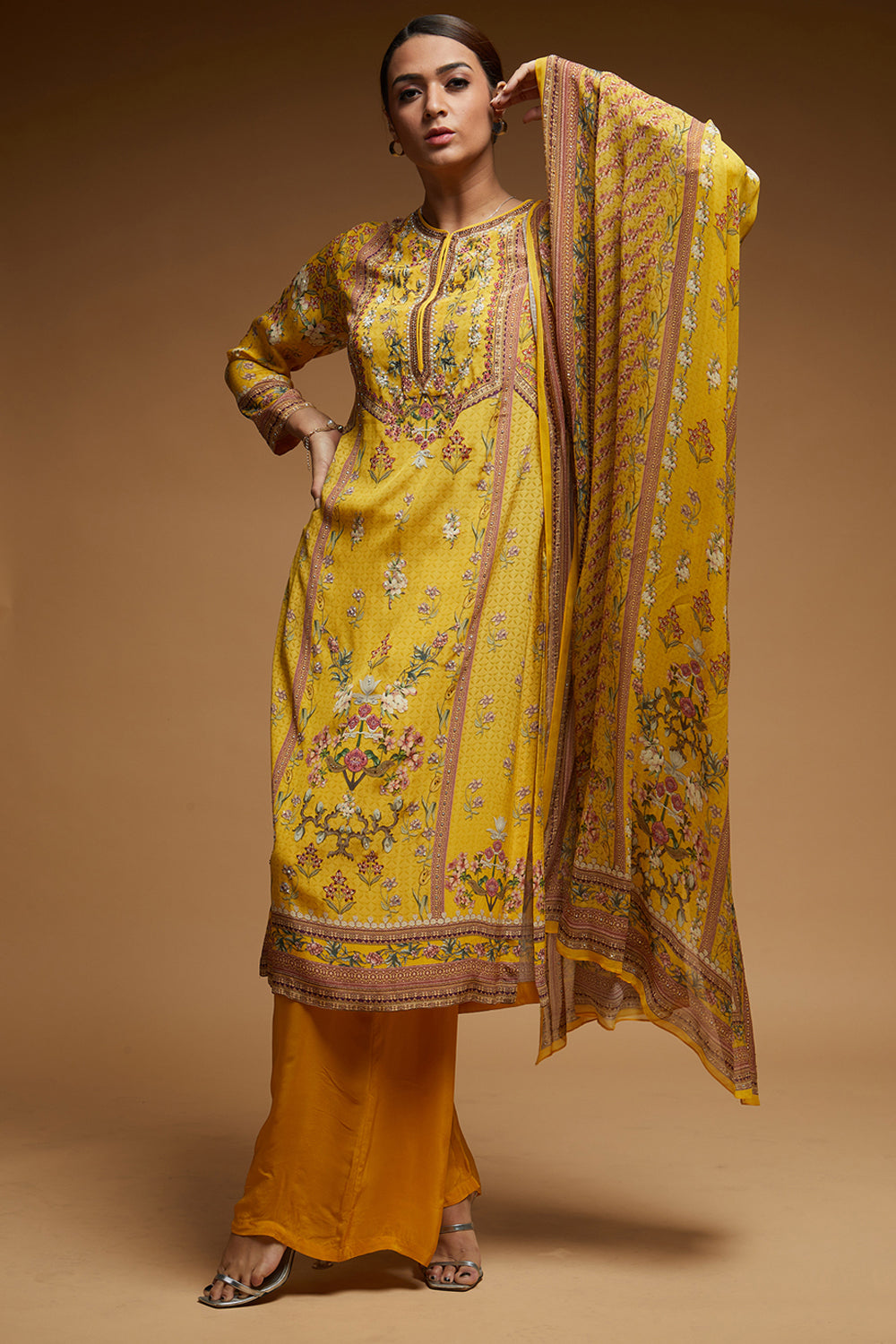 Mustard Color Suit Set