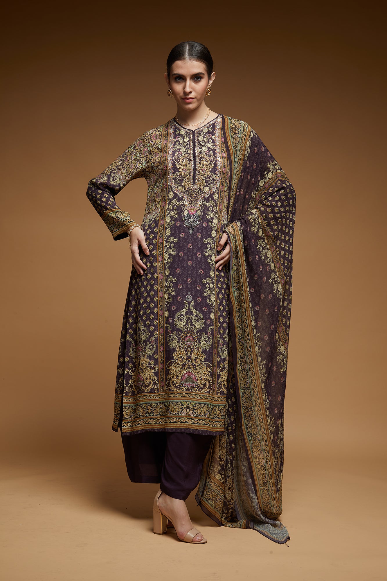 Brown-Color-Suit-Set