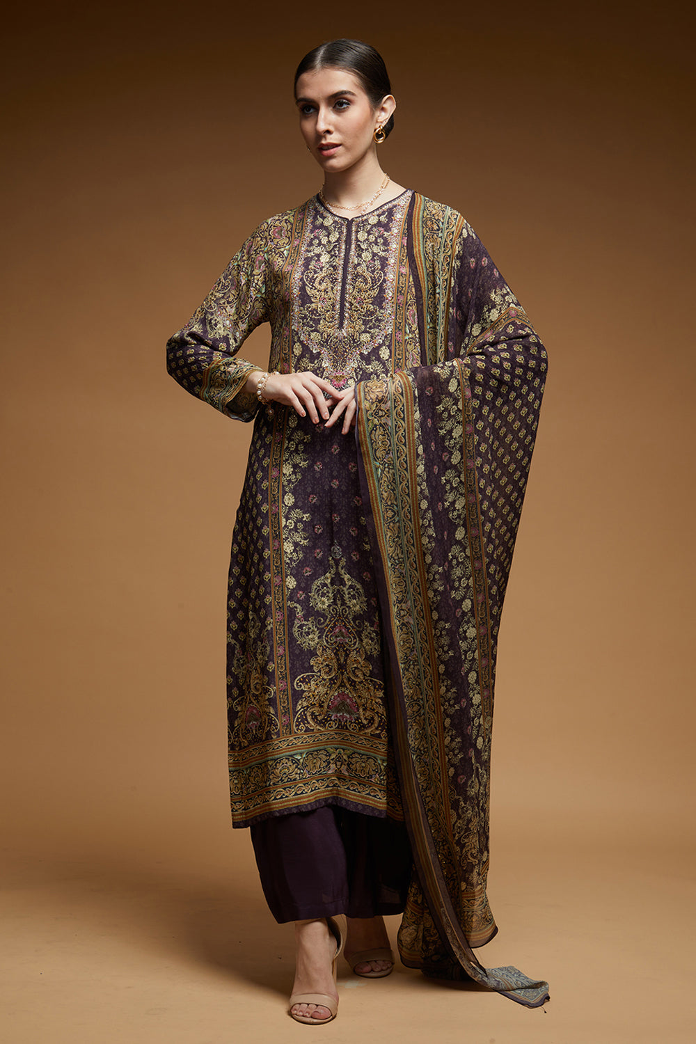 Brown Color Suit Set