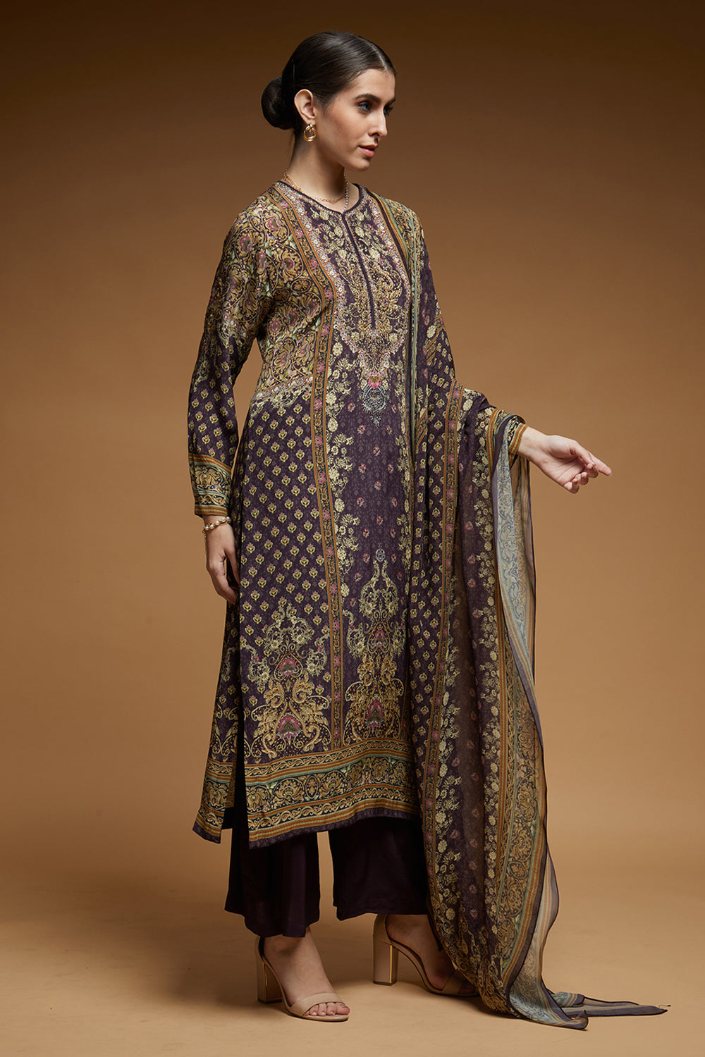 Brown Color Suit Set