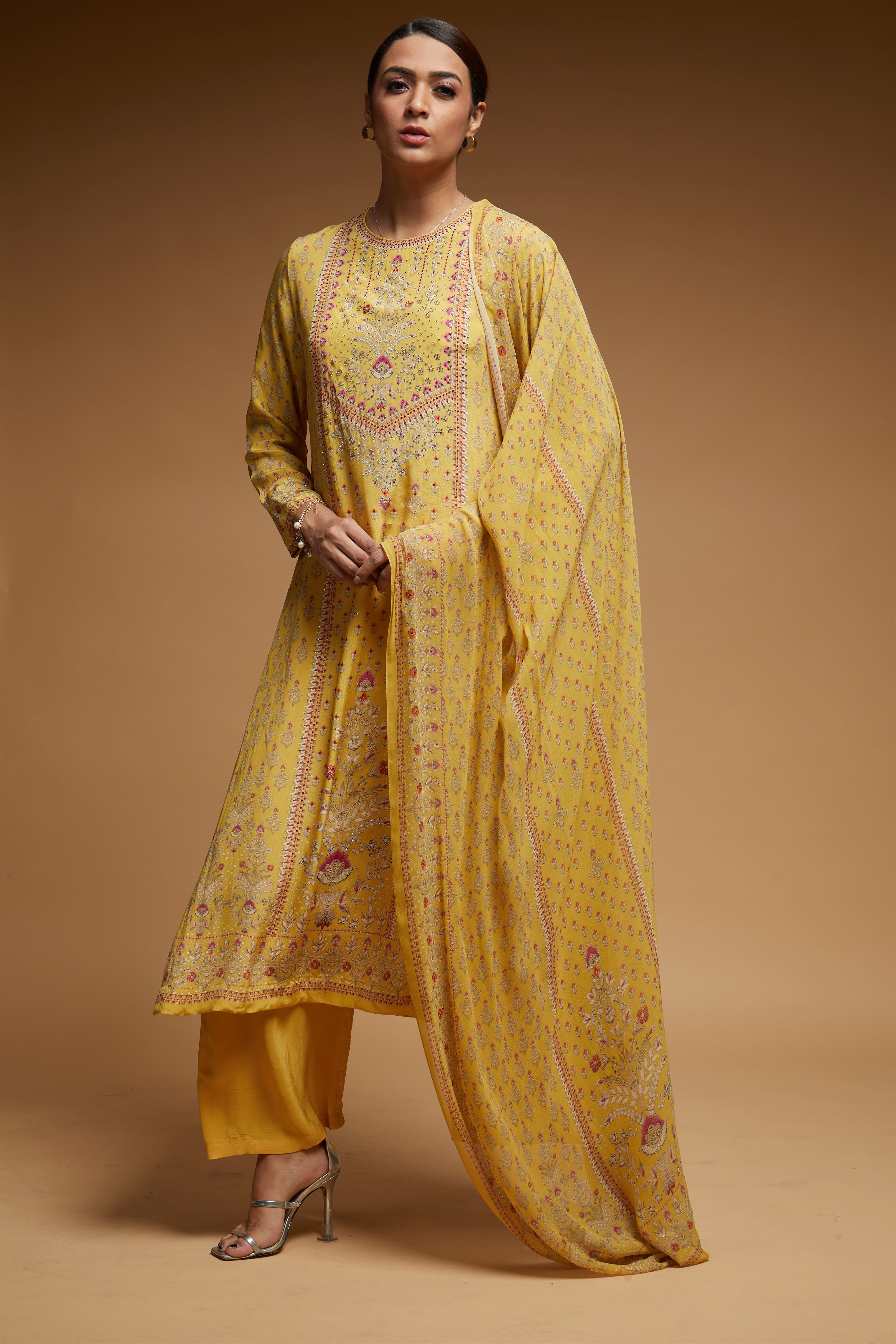 Yellow-Color-Suit-Set